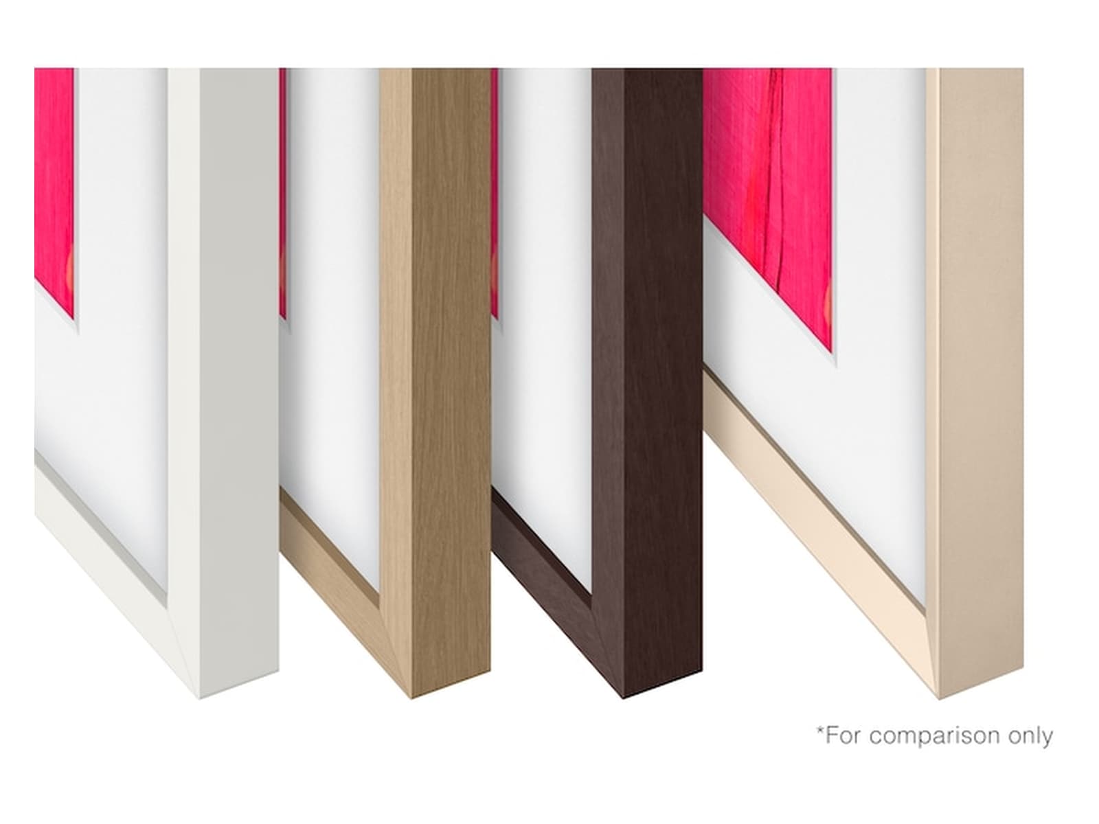 Samsung 85" ram till The Frame och The Frame Pro (2021-2025, Beige Wood/Teak) -B-Grade Demo TV/projektorer