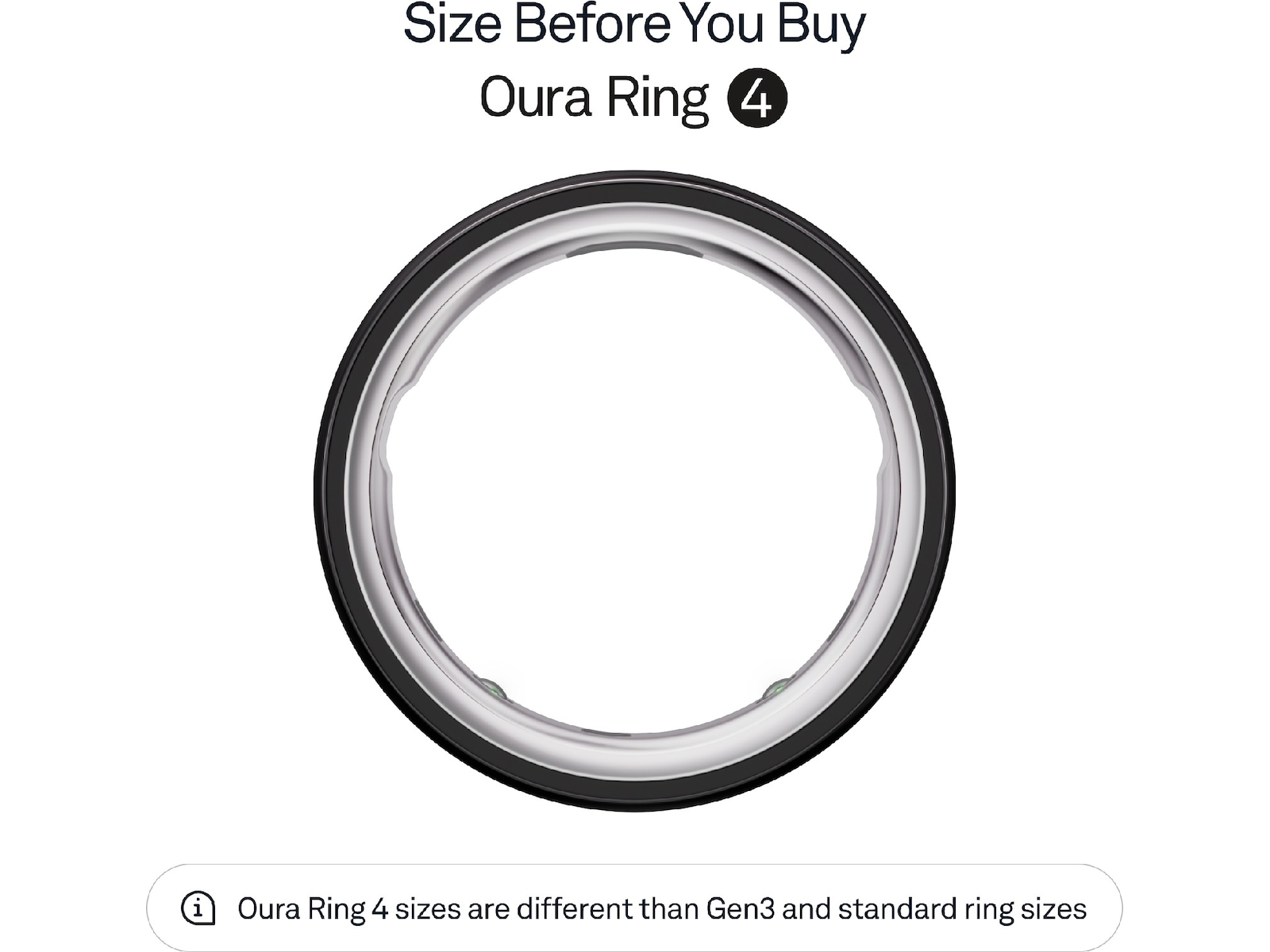 Oura Ring 4 Smart Ring str. 11 (svart) -B-Grade Demo tillbehör till mobiler & smartwatches