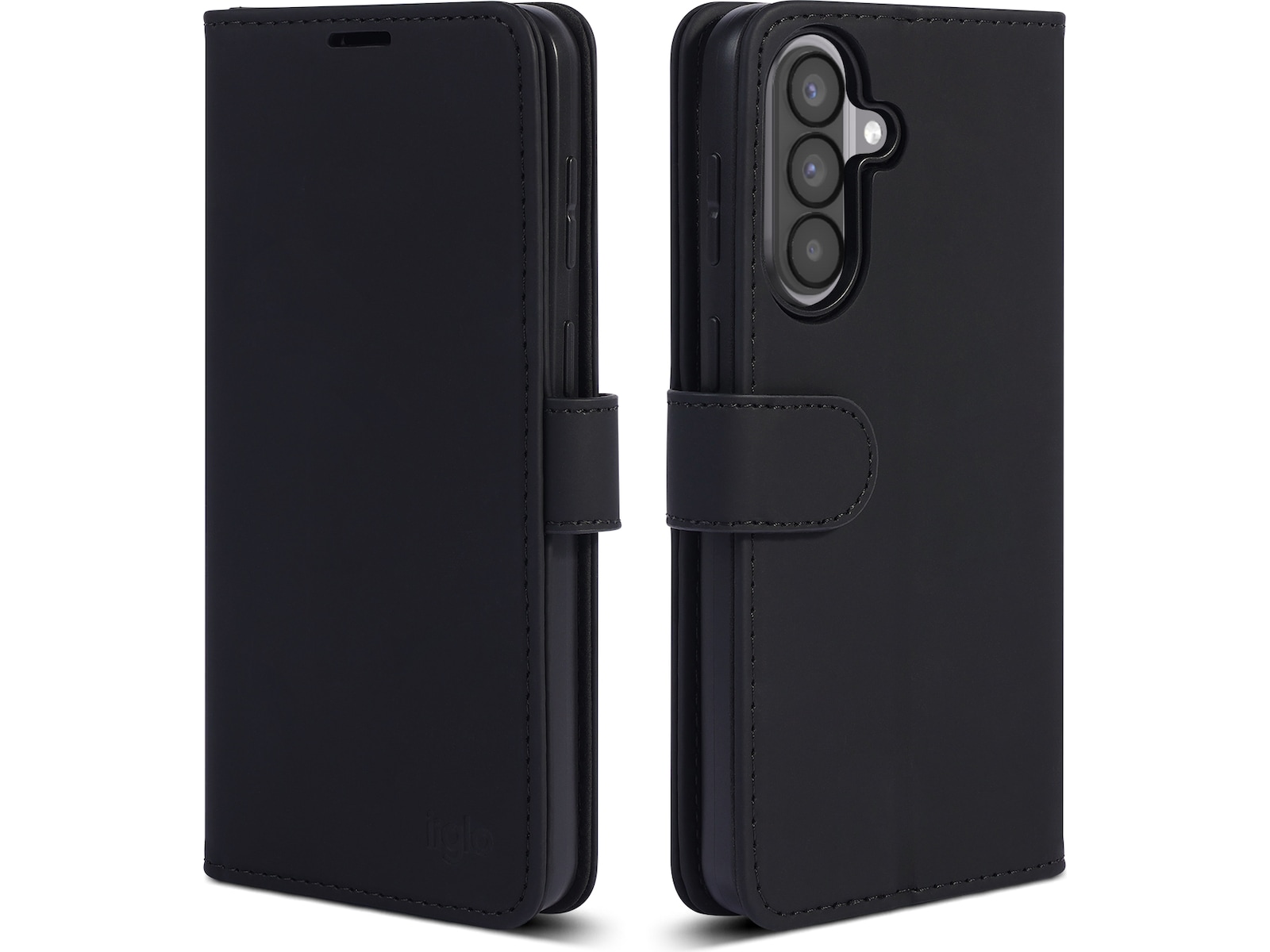 iiglo Galaxy A57 Plånboksfodral (svart) Mobilskal