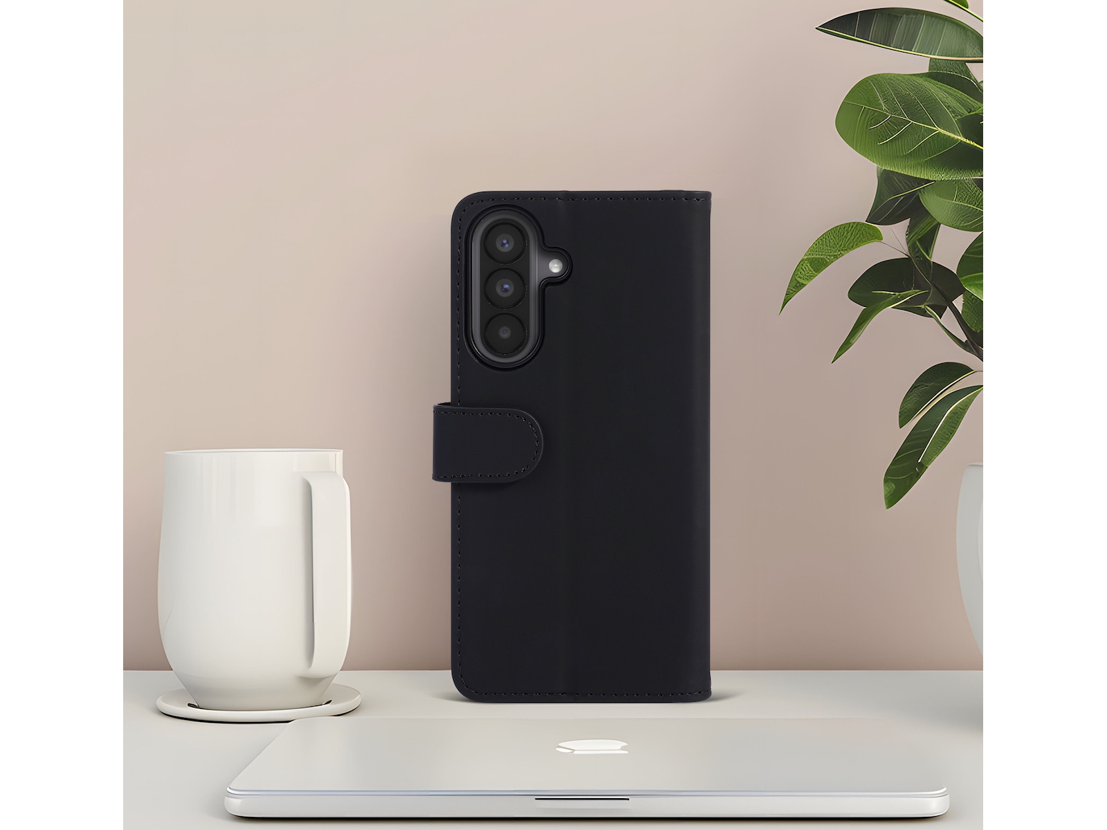 iiglo Galaxy A57 Plånboksfodral (svart) Mobilskal