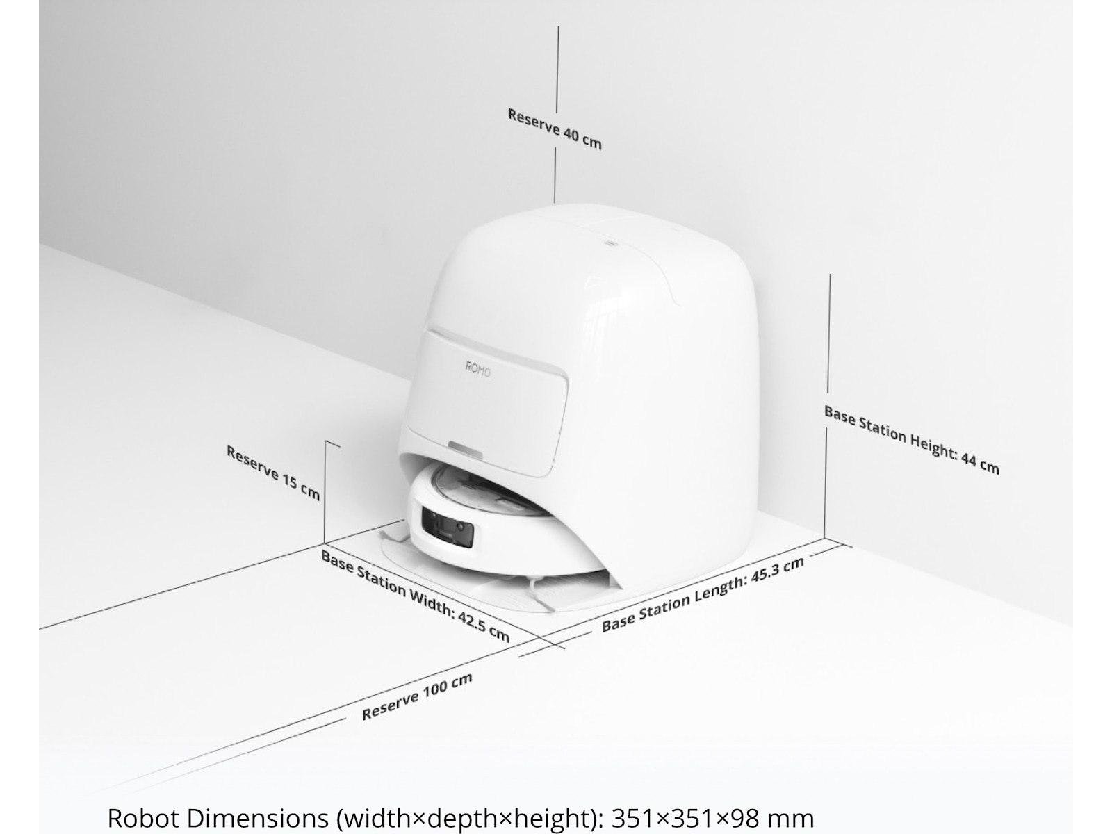 DJI ROMO Robotdammsugare Robotdammsugare