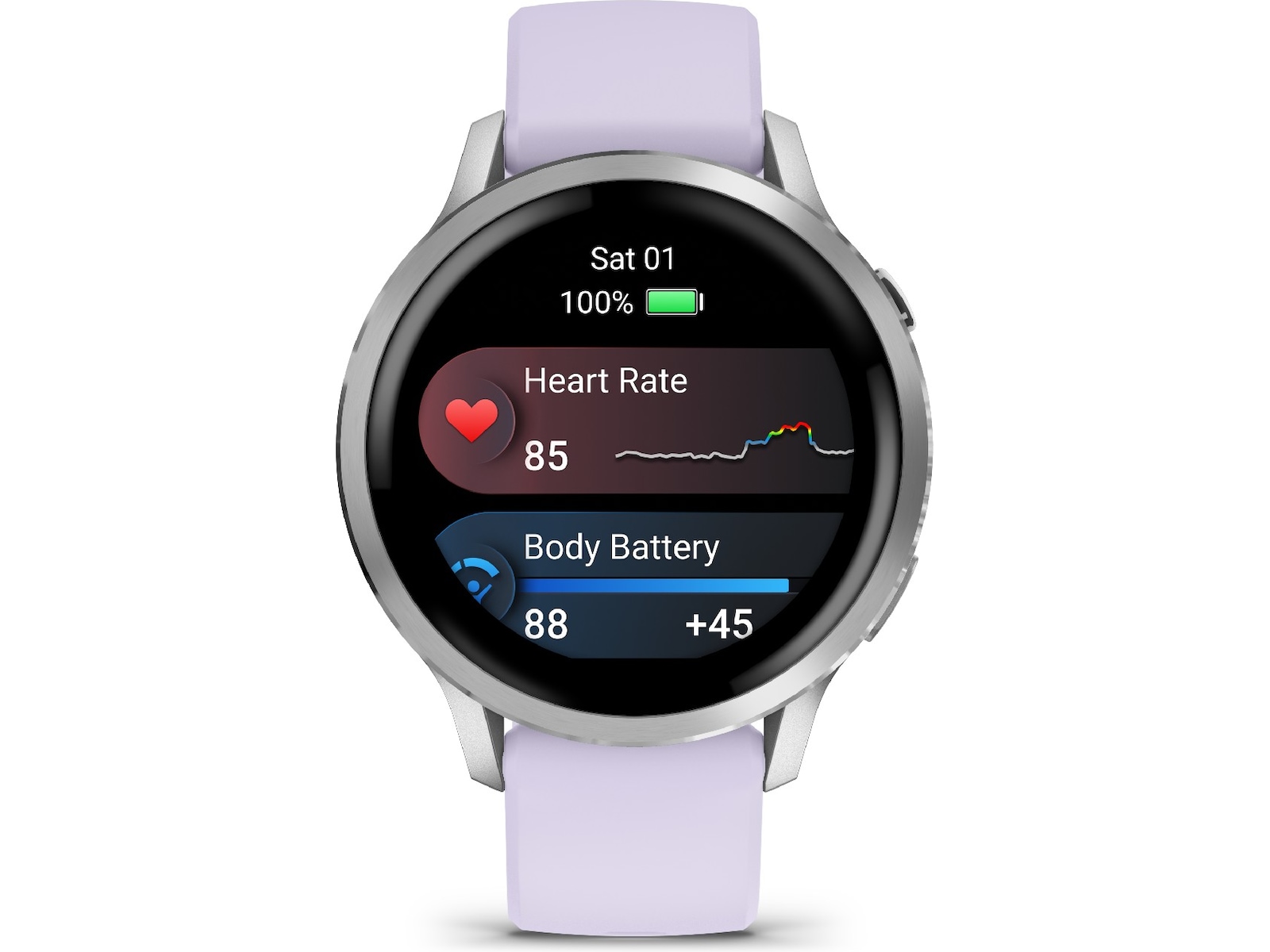 Garmin Venu 4 41mm GPS (silver/periwinkle) -B-Grade Demo watches