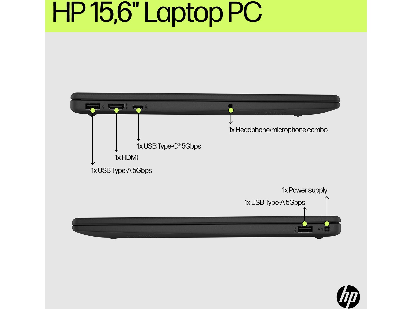 HP Laptop 15-fd0060no 15,6" FHD -B-Grade Demo bärbara datorer