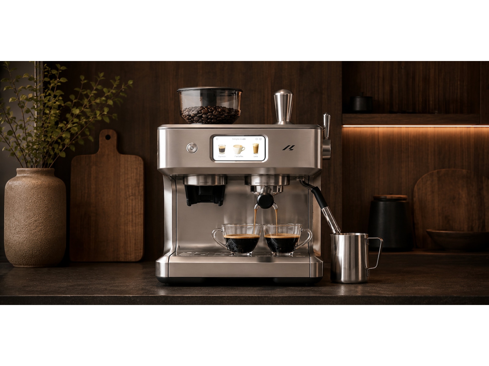 Loeffen LFEM9500 Espressomaskin med Kvarn Espressomaskiner