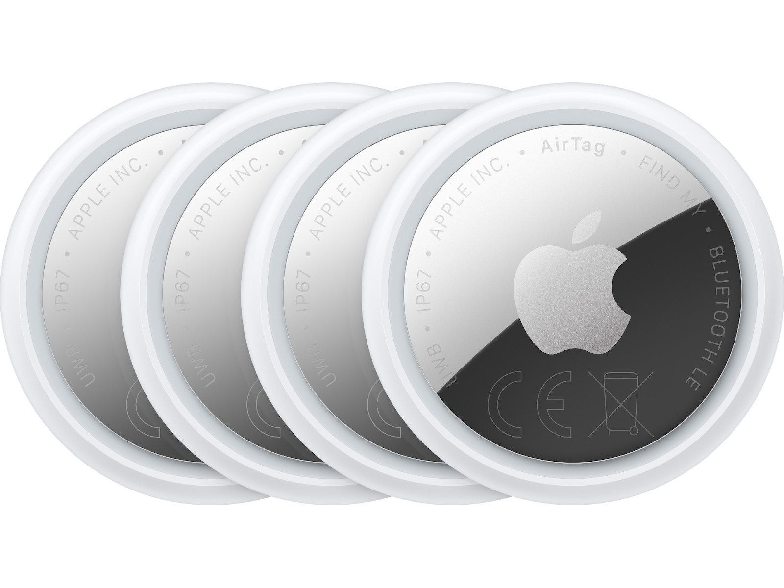 Apple AirTag (2:a gen.) spårningsbricka - 4-pack Bluetooth tracker & GPS