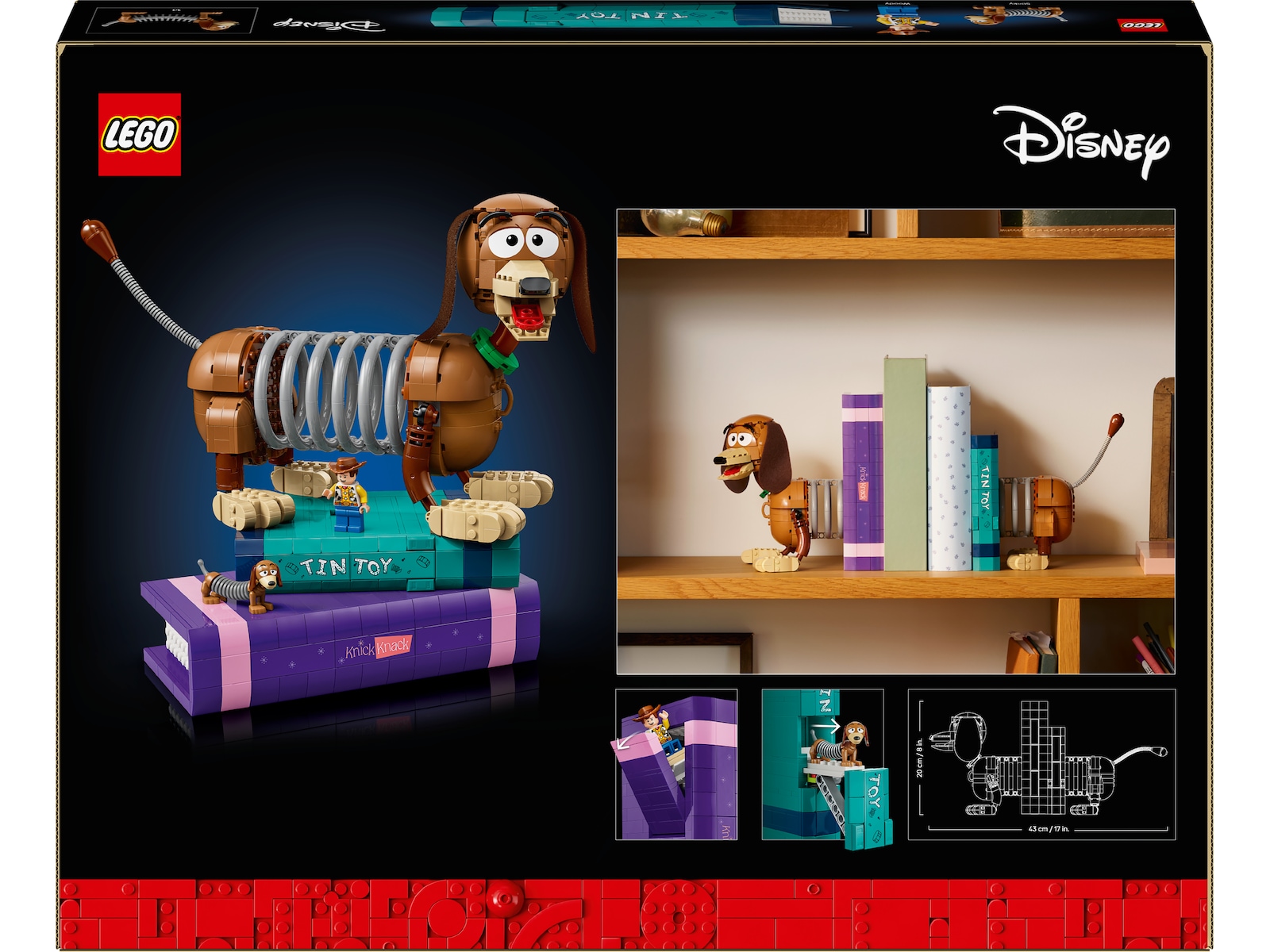 LEGO Disney och Pixar Slinky Dog Bokstöd 43301 LEGO