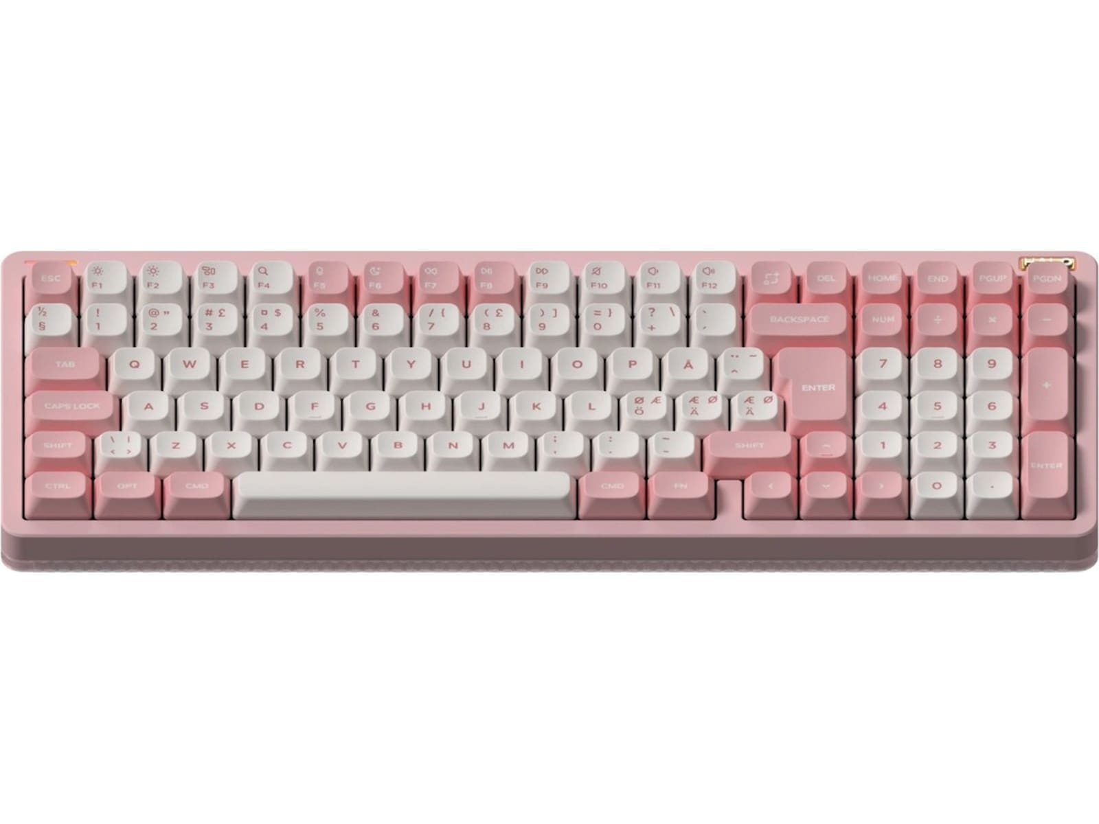 NuPhy Halo96 V2 trådlöst gaming tangentbord (Sakura Fizz/lemon) Gamingtangentbord