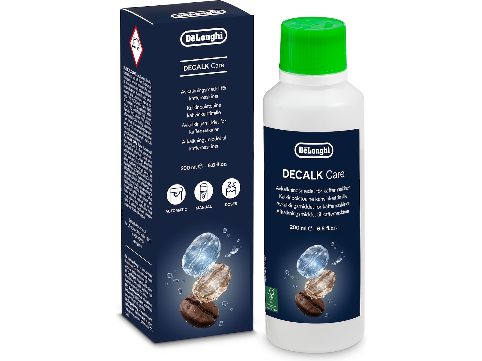 DeLonghi 200 ml DLSC202 avkalkningsmedel Tillbehör till kaffemaskiner