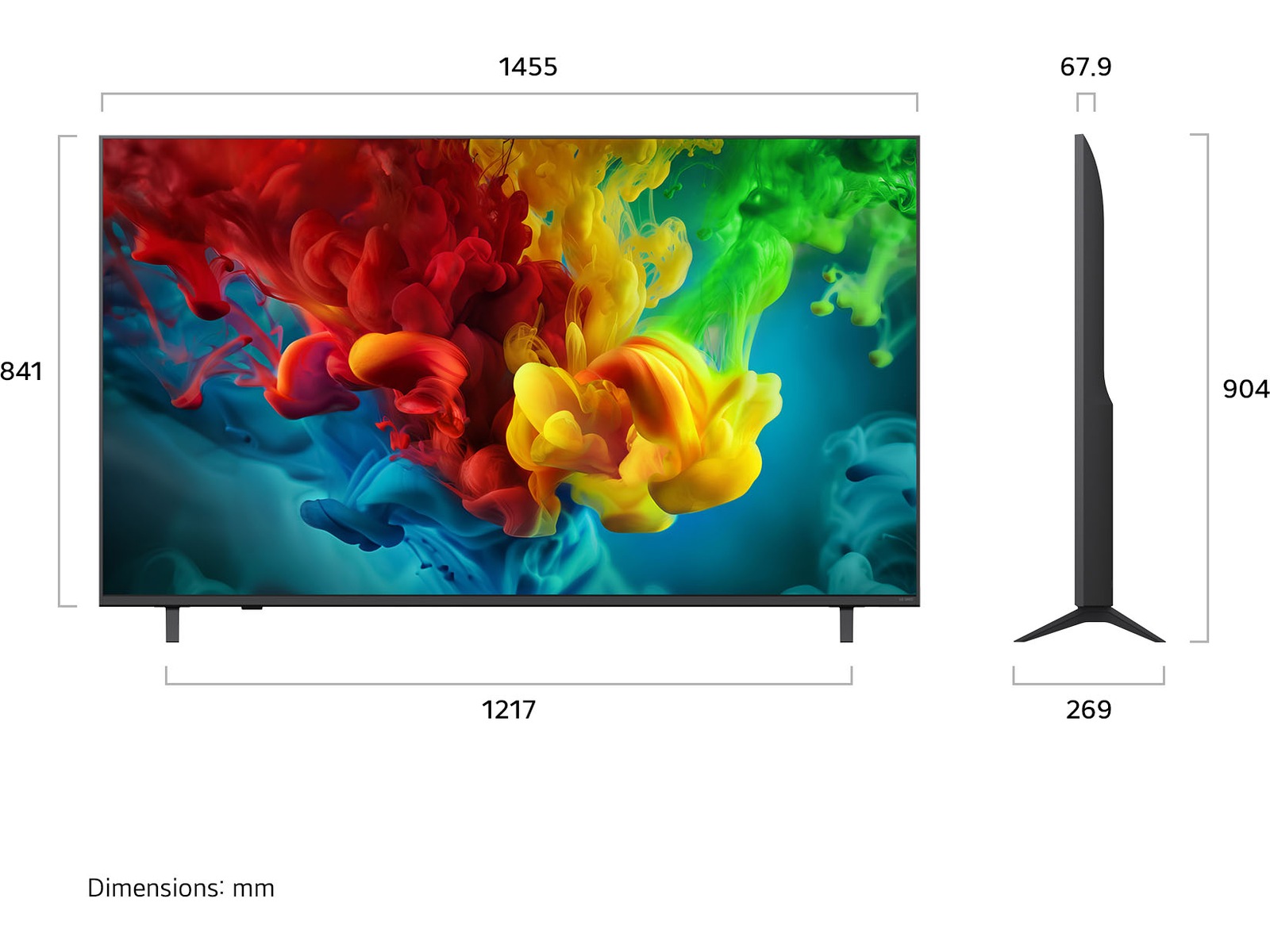 LG 65'' QNED 82B6A MiniLED 4K TV (2026) 60 - 69 tums TV