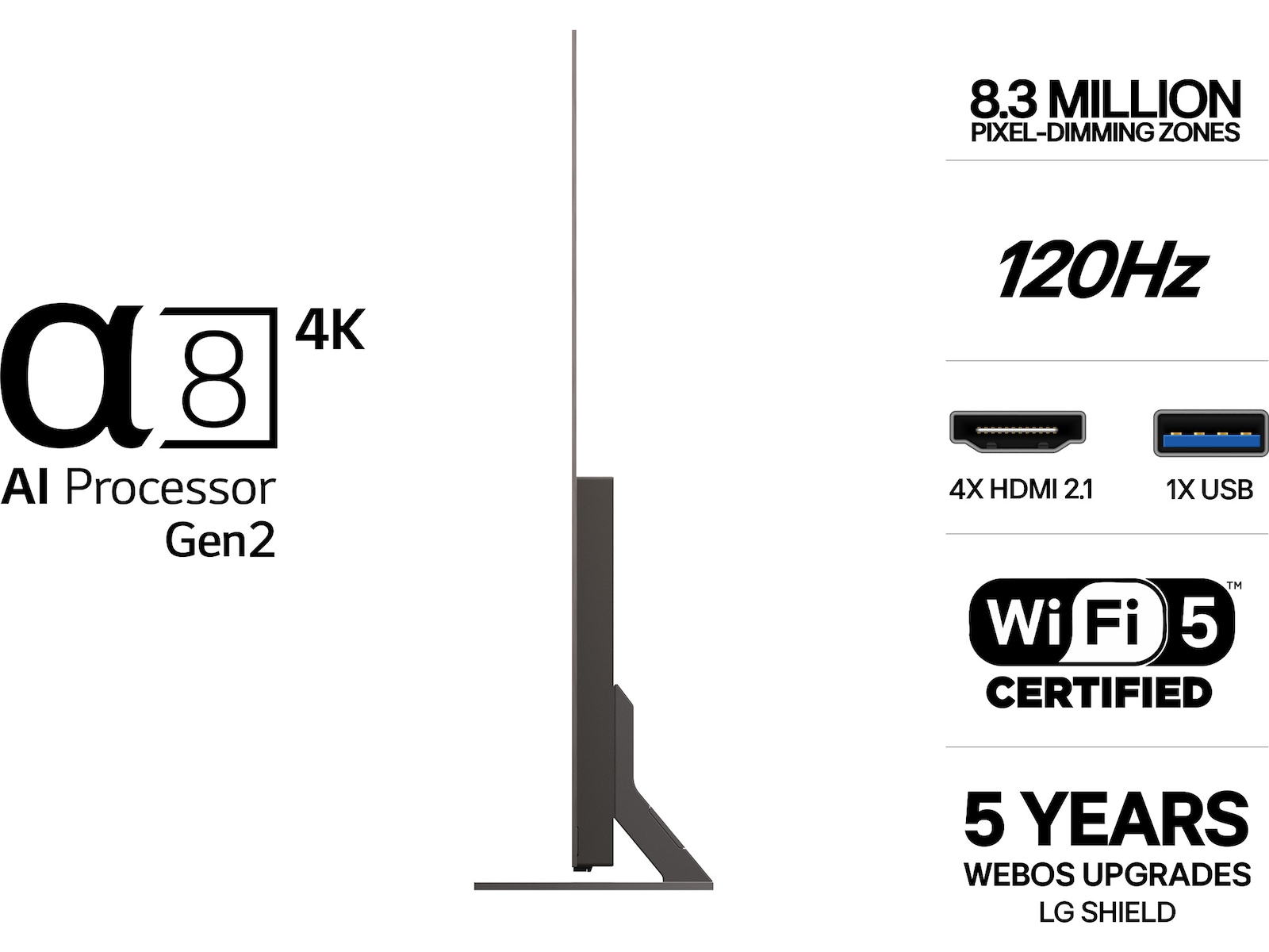 LG 83'' B6E 4K OLED smart TV (2026) Över 80 tums TV