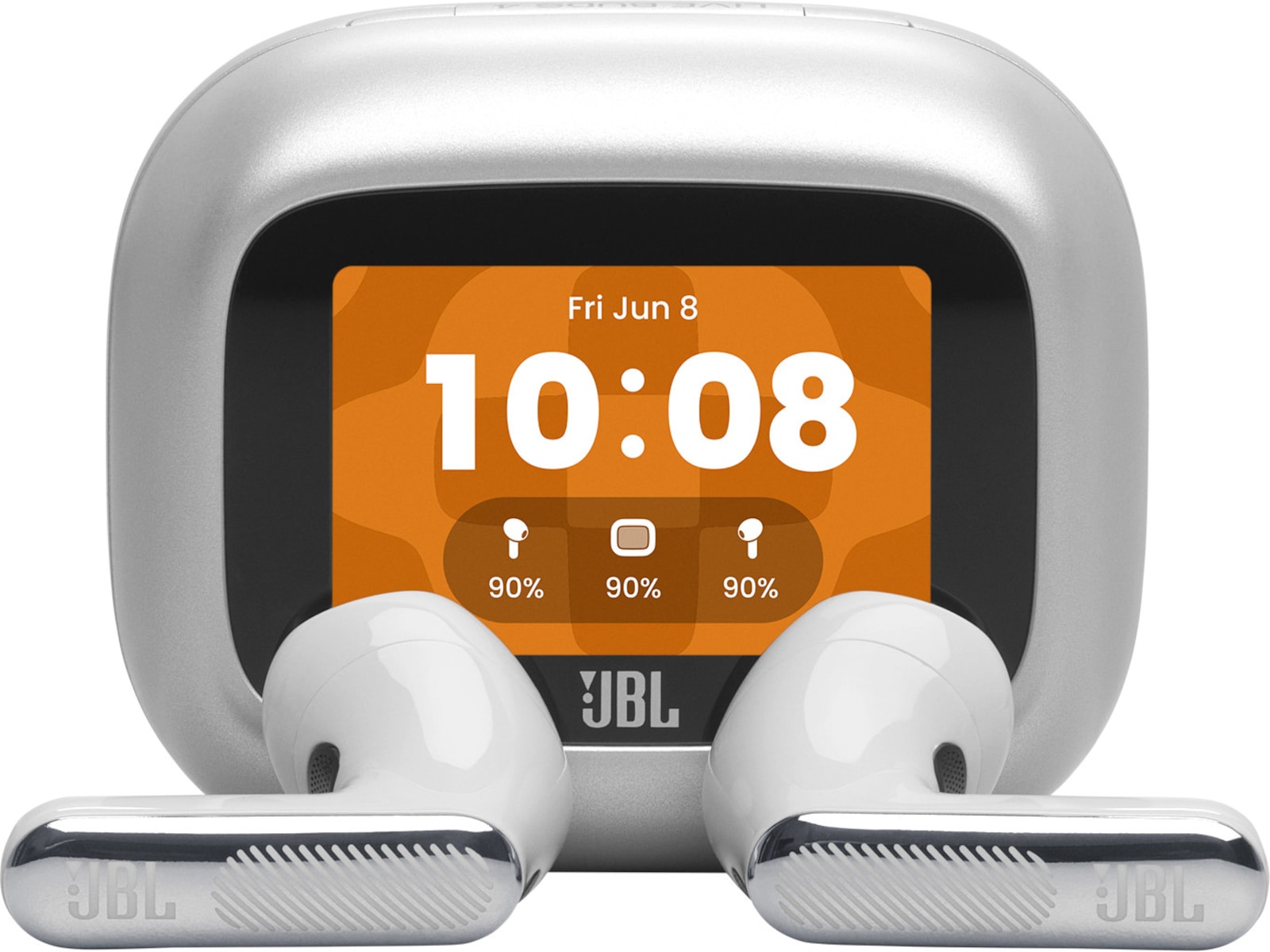 JBL LIVE FLEX 4 - Trådlösa öronproppar (silver) In-ear hörlurar