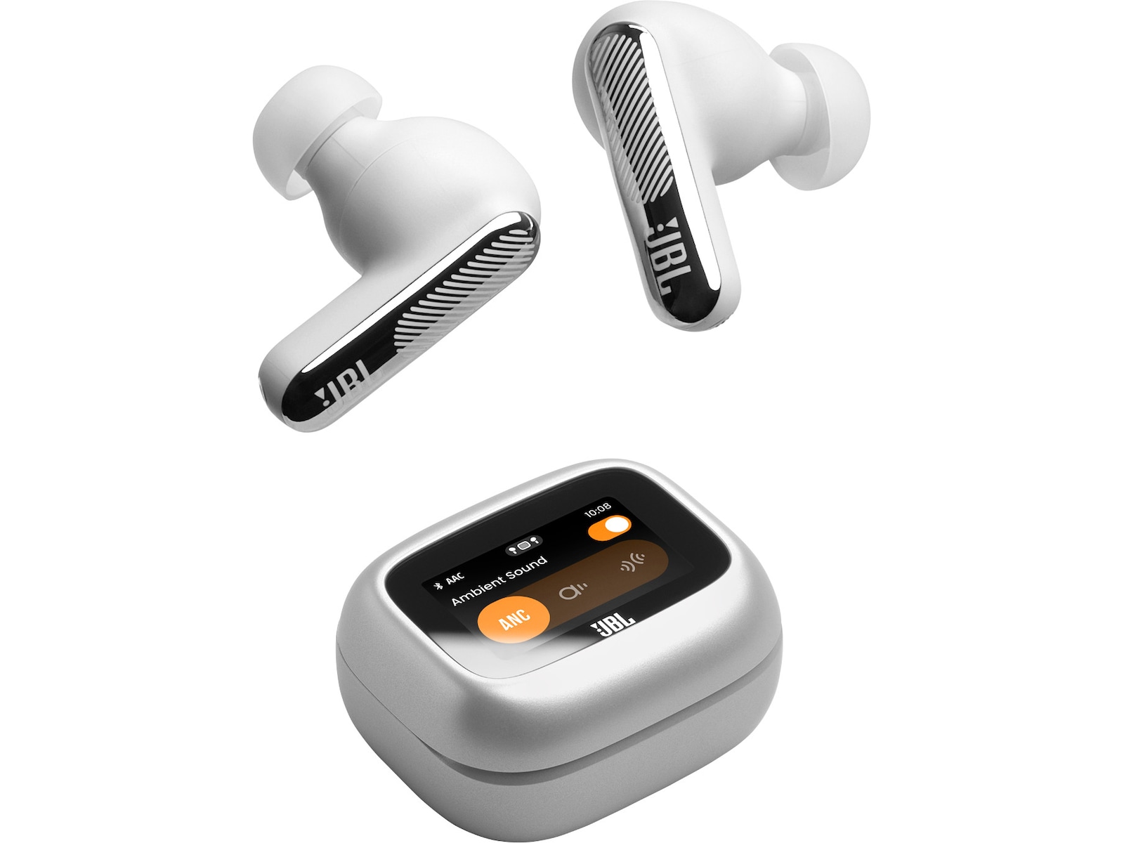 JBL Live Beam 4 Trådlösa öronproppar  (silver) In-ear hörlurar