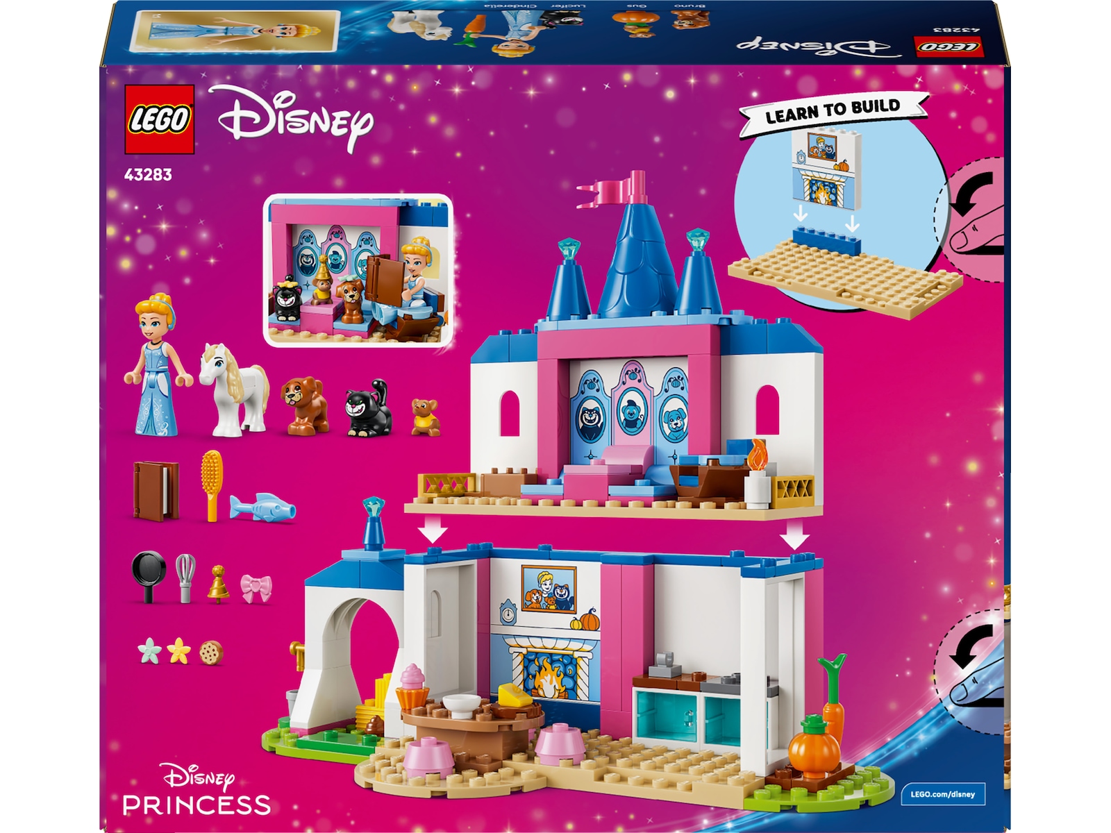 LEGO Disney Princess Slott med Askungen och djurvännerna 43283 LEGO