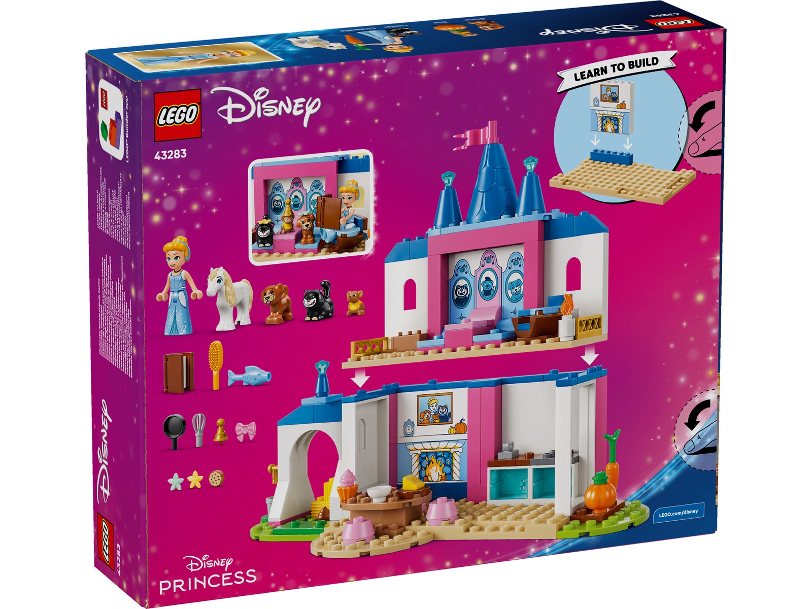 LEGO Disney Princess Slott med Askungen och djurvännerna 43283 LEGO
