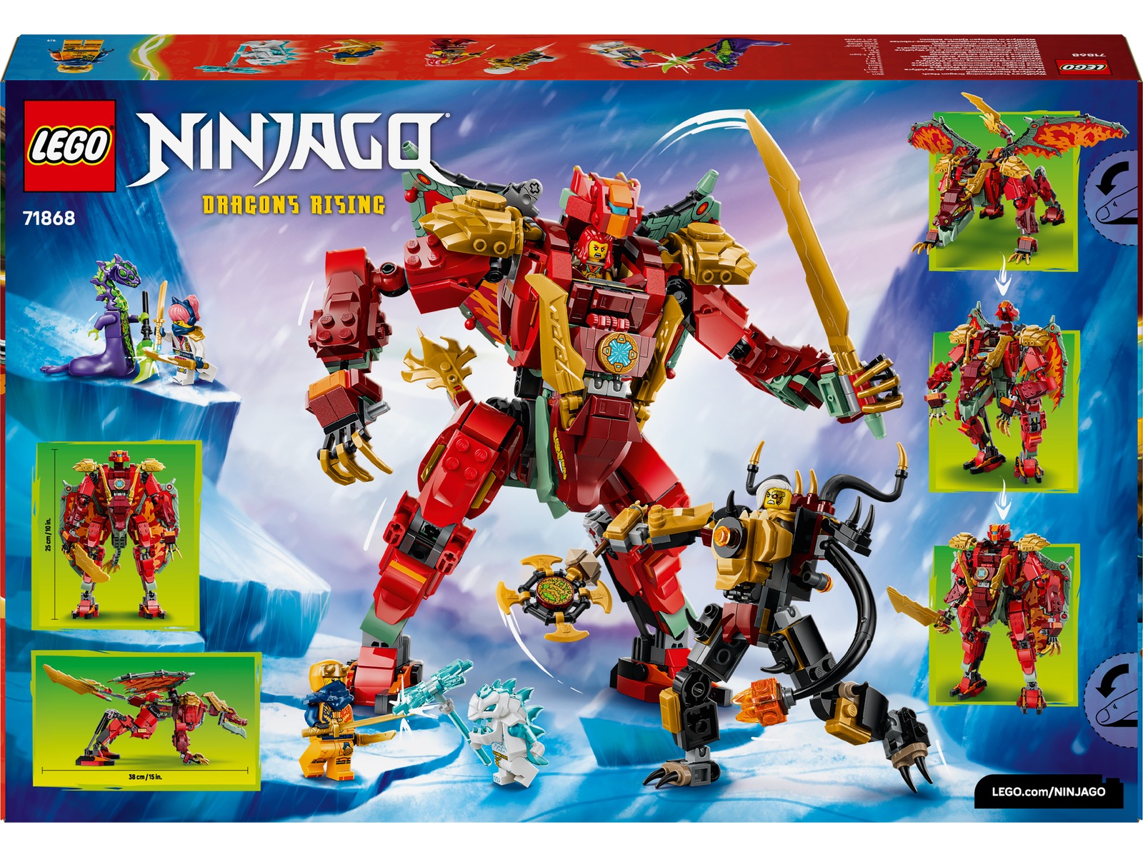 LEGO Wyldfyres förvandlingsdrakrobot 71868 LEGO