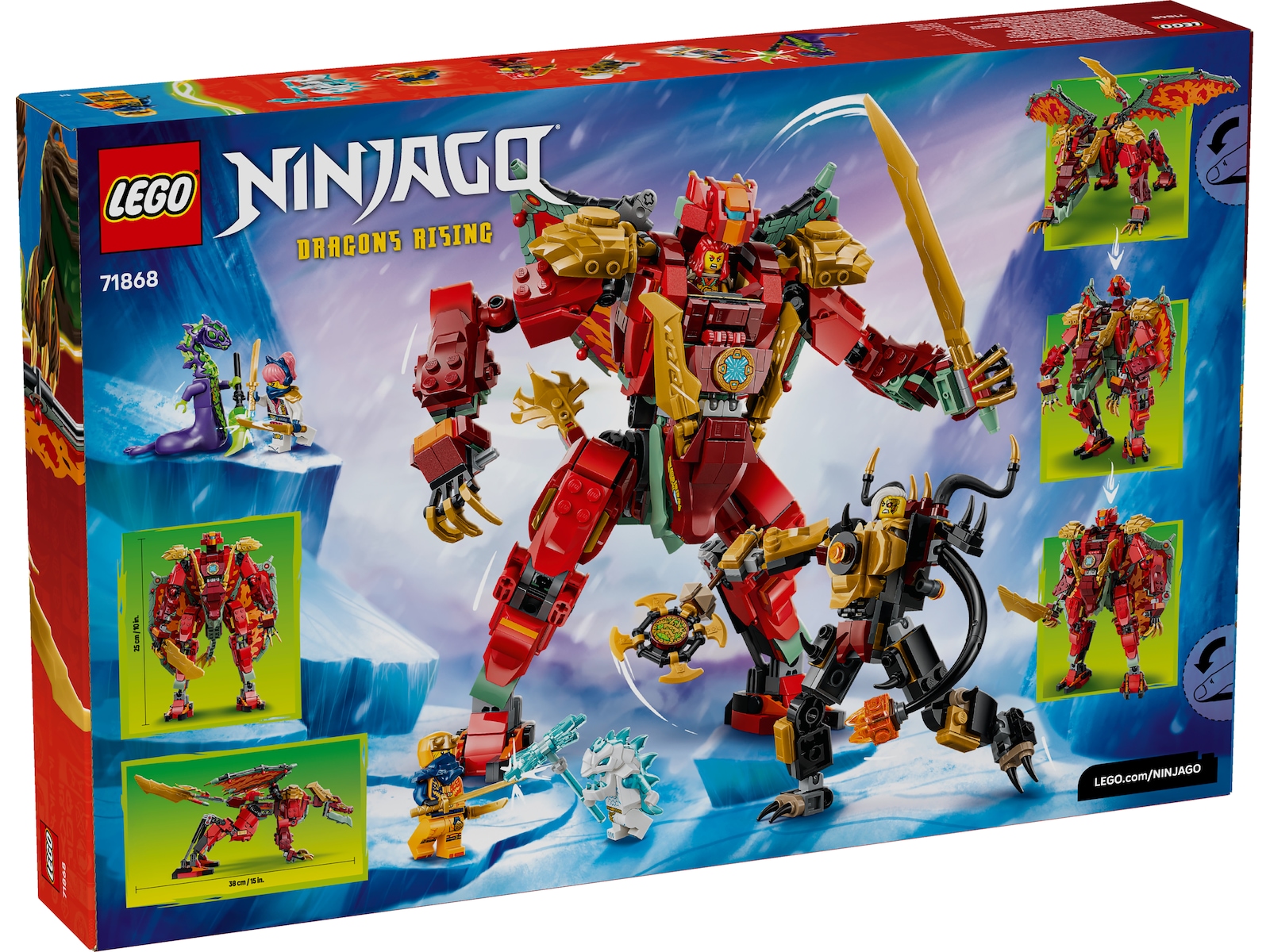 LEGO Wyldfyres förvandlingsdrakrobot 71868 LEGO