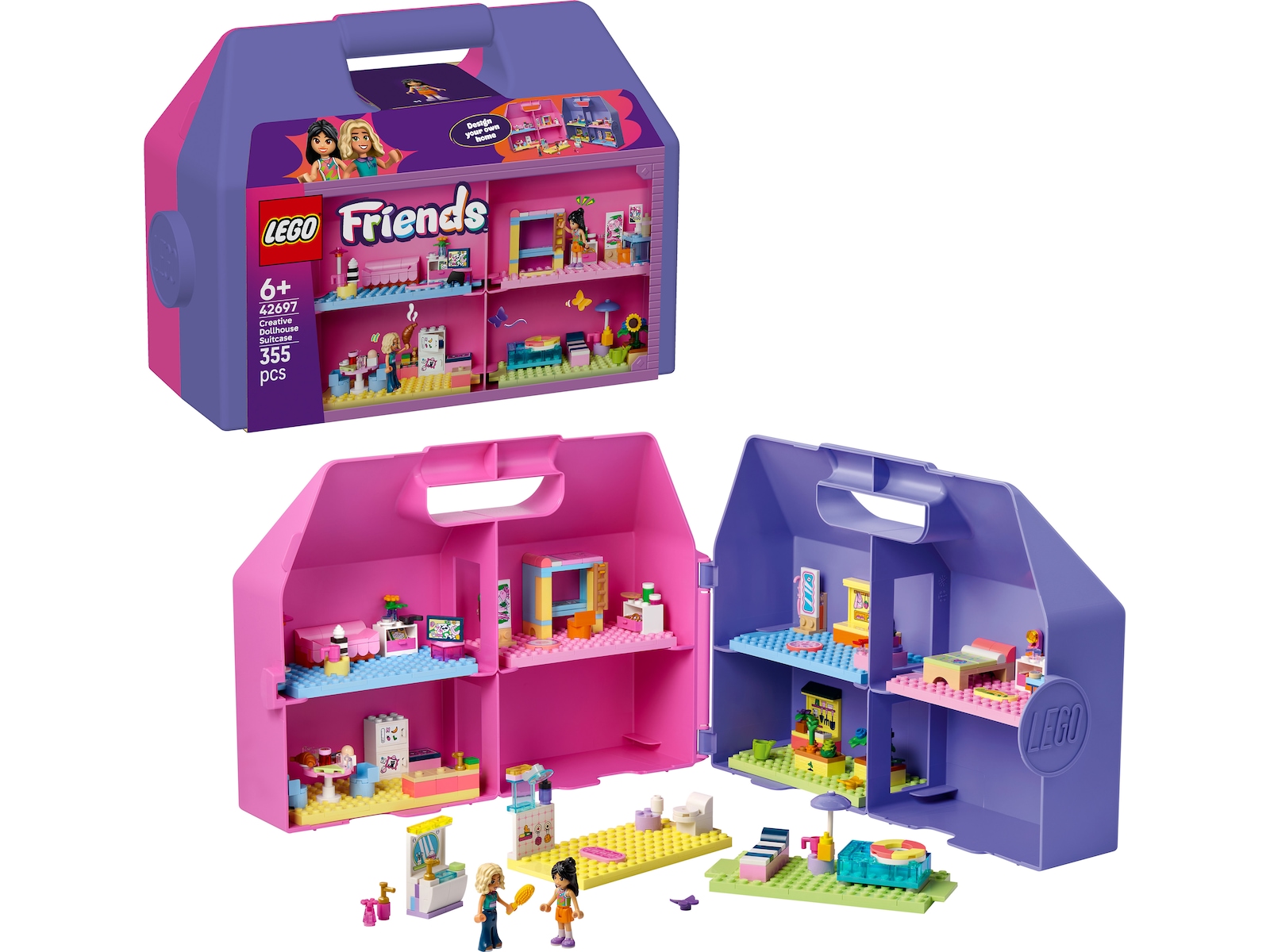 LEGO Friends Kreativ resväska med dockhus 42697 LEGO