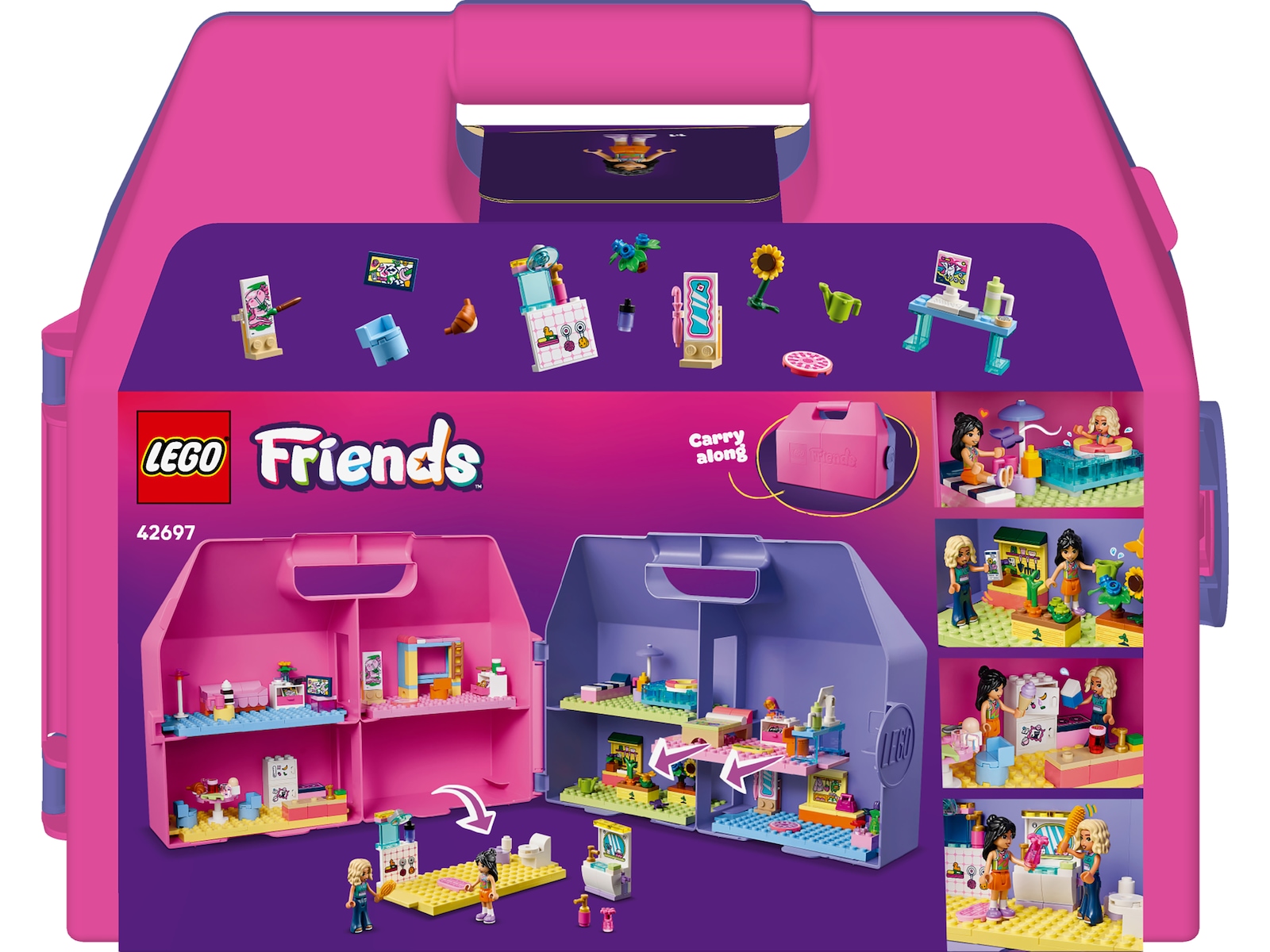 LEGO Friends Kreativ resväska med dockhus 42697 LEGO