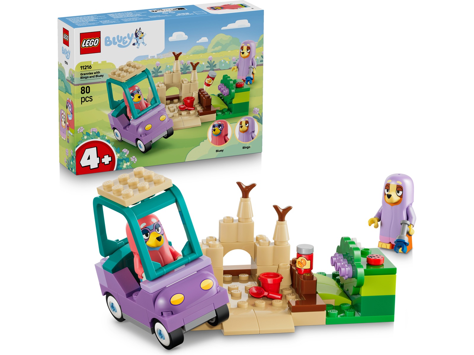 LEGO Bluey Mormödrarna Bingo och Bluey 11216 LEGO