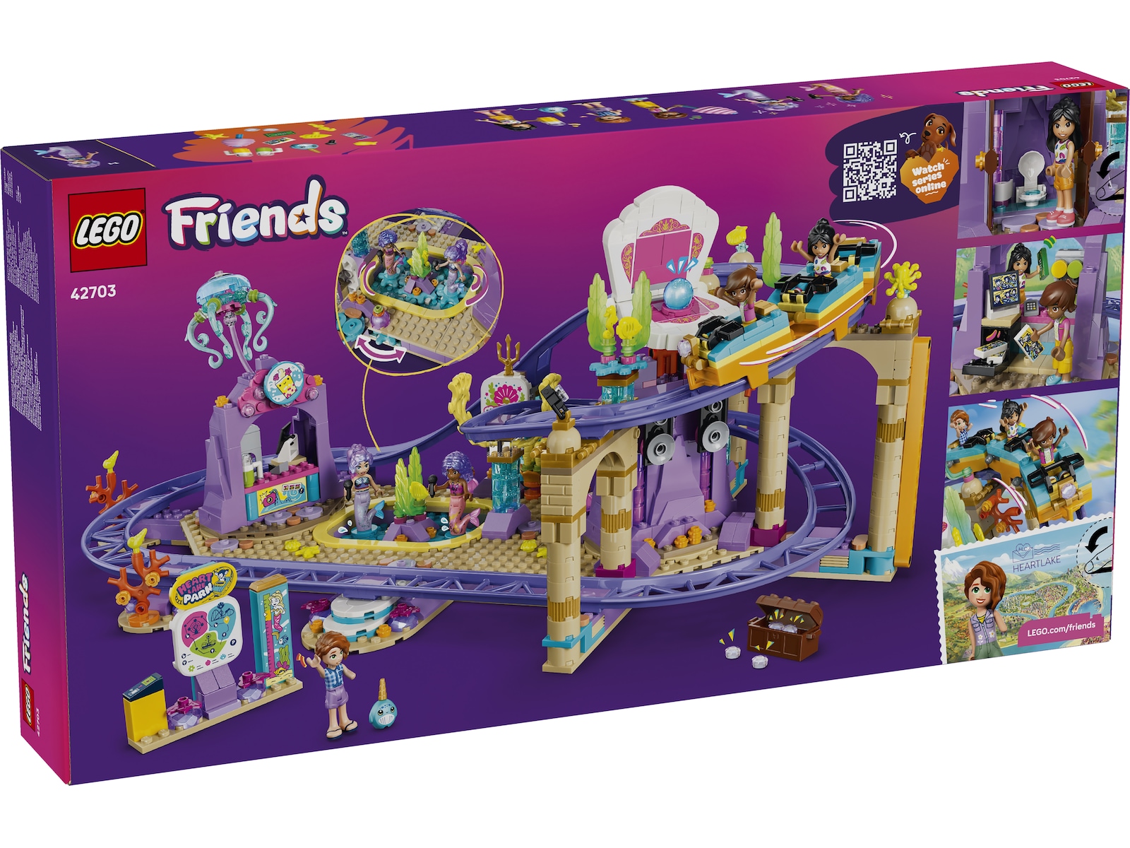 LEGO Friends Berg-och-dal-bana med havsfrutema 42703 LEGO