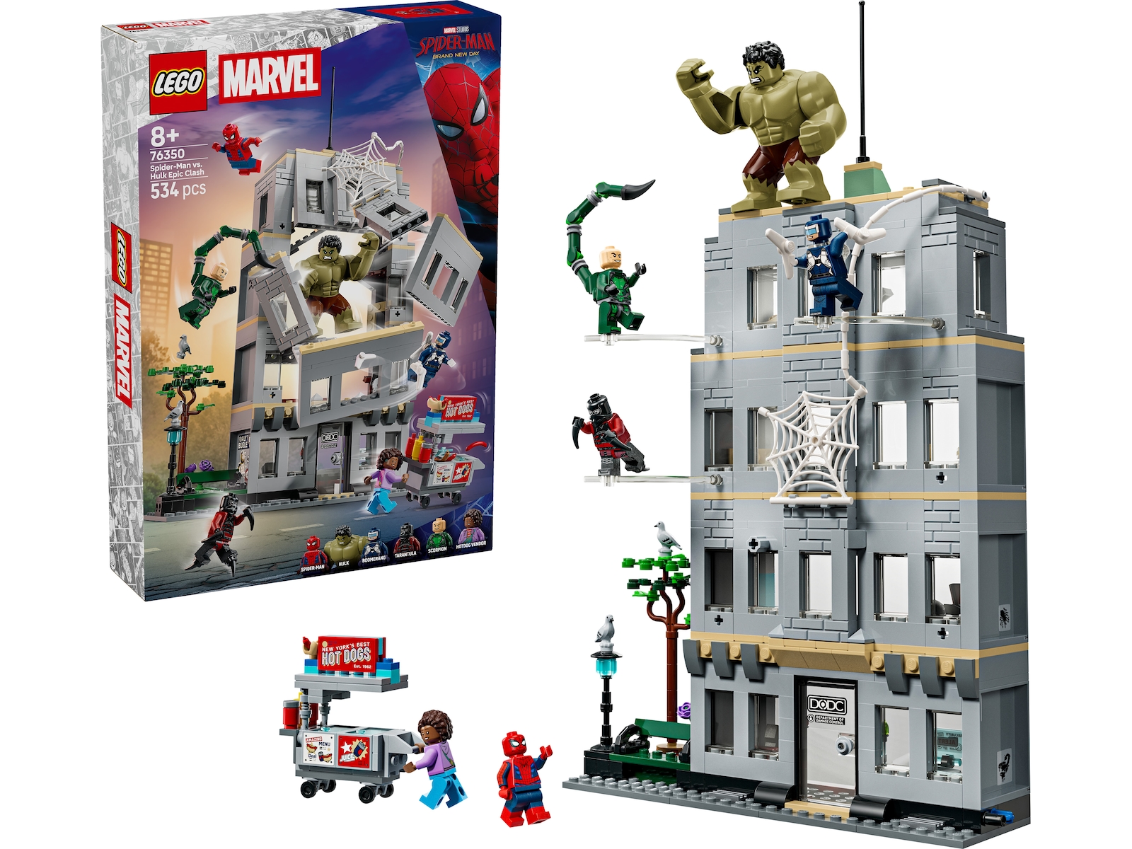 LEGO Super Heroes Episkt uppgörelse mellan Spider-Man och Hulk 76350 LEGO