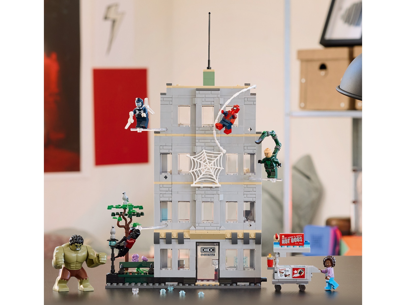 LEGO Super Heroes Episkt uppgörelse mellan Spider-Man och Hulk 76350 LEGO