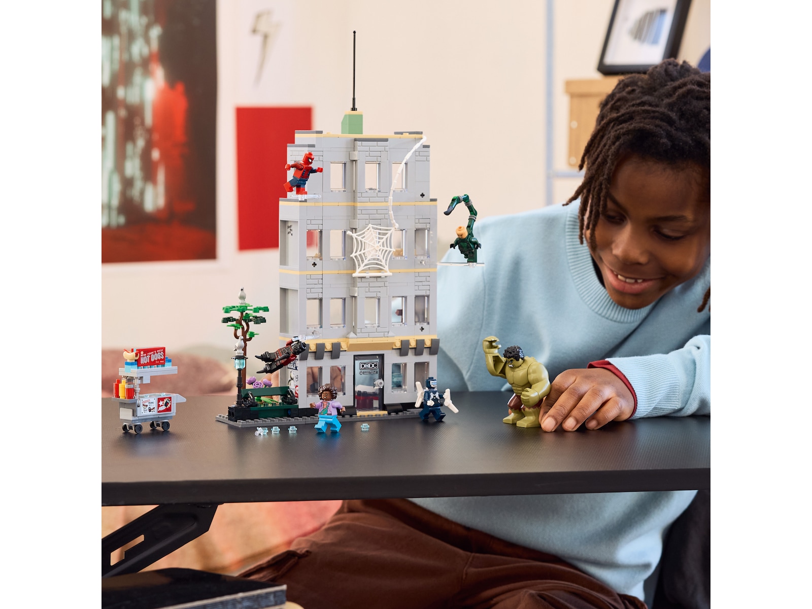 LEGO Super Heroes Episkt uppgörelse mellan Spider-Man och Hulk 76350 LEGO