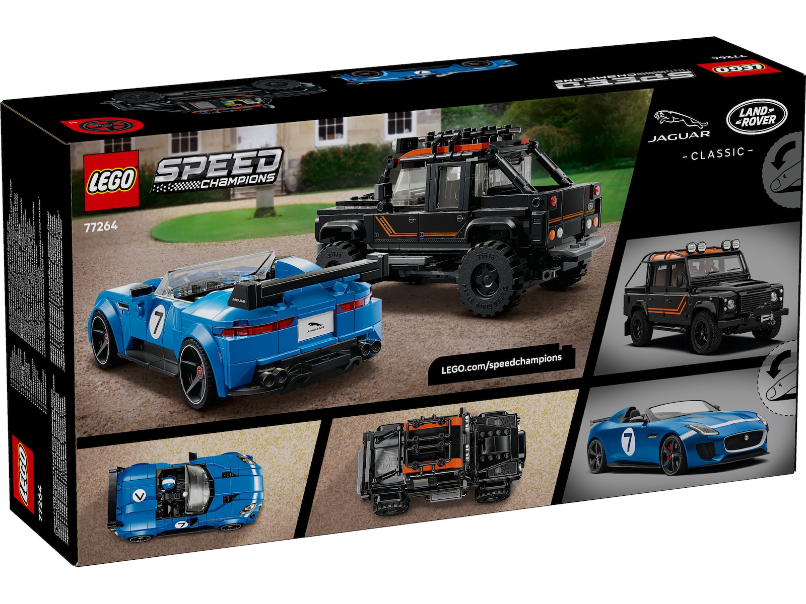 LEGO Speed Champions Jaguar Project 7 och Land Rover Defender 77264  