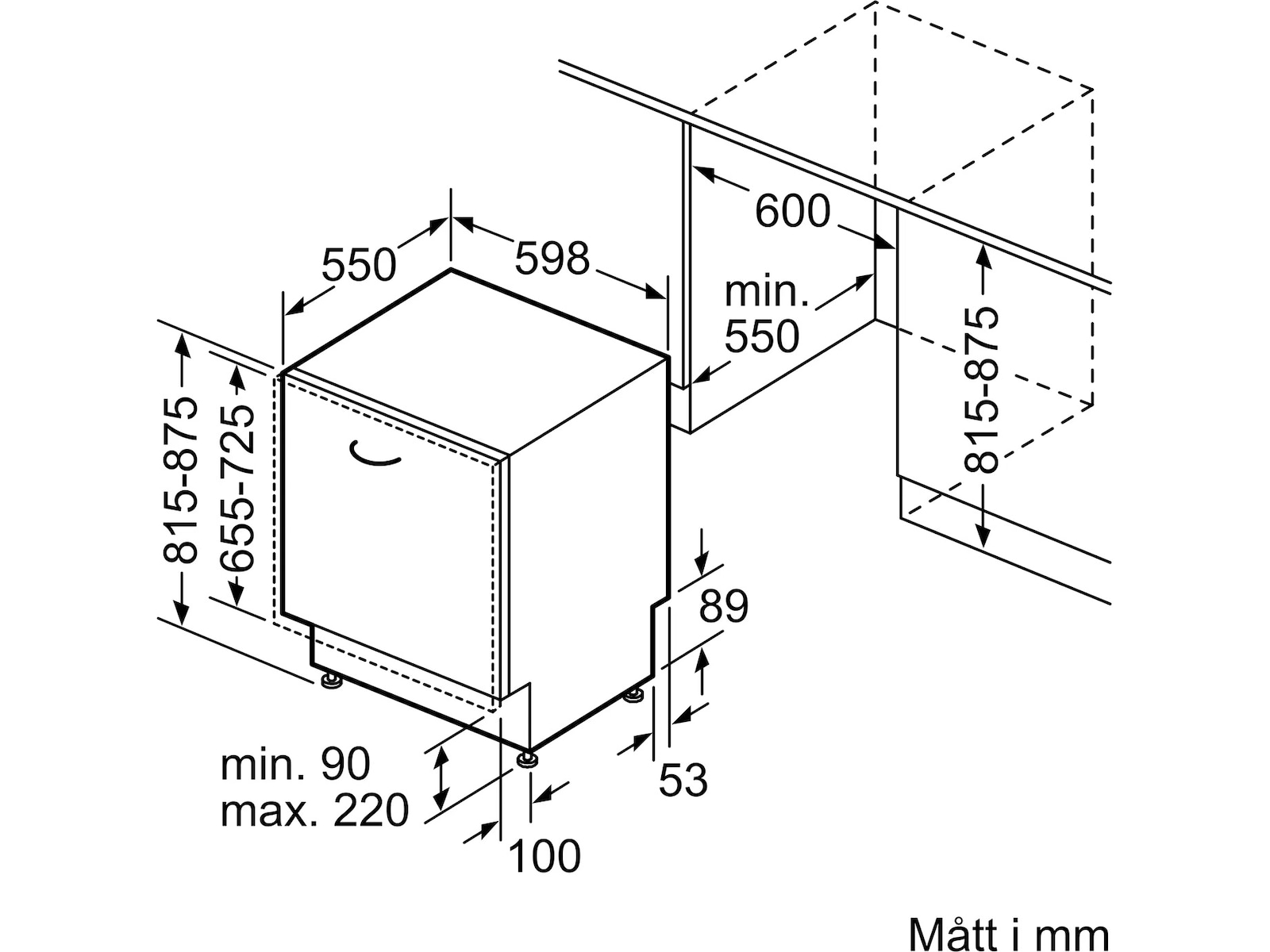 iQ500, Helintegrerad diskmaskin, 60 cm Integrerad diskmaskin