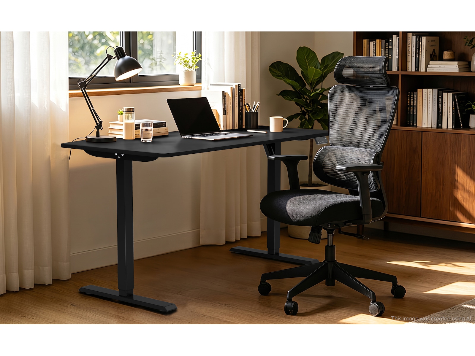 Novo Mesh + Fabric kontorsstol (svart) Kontorsstolar