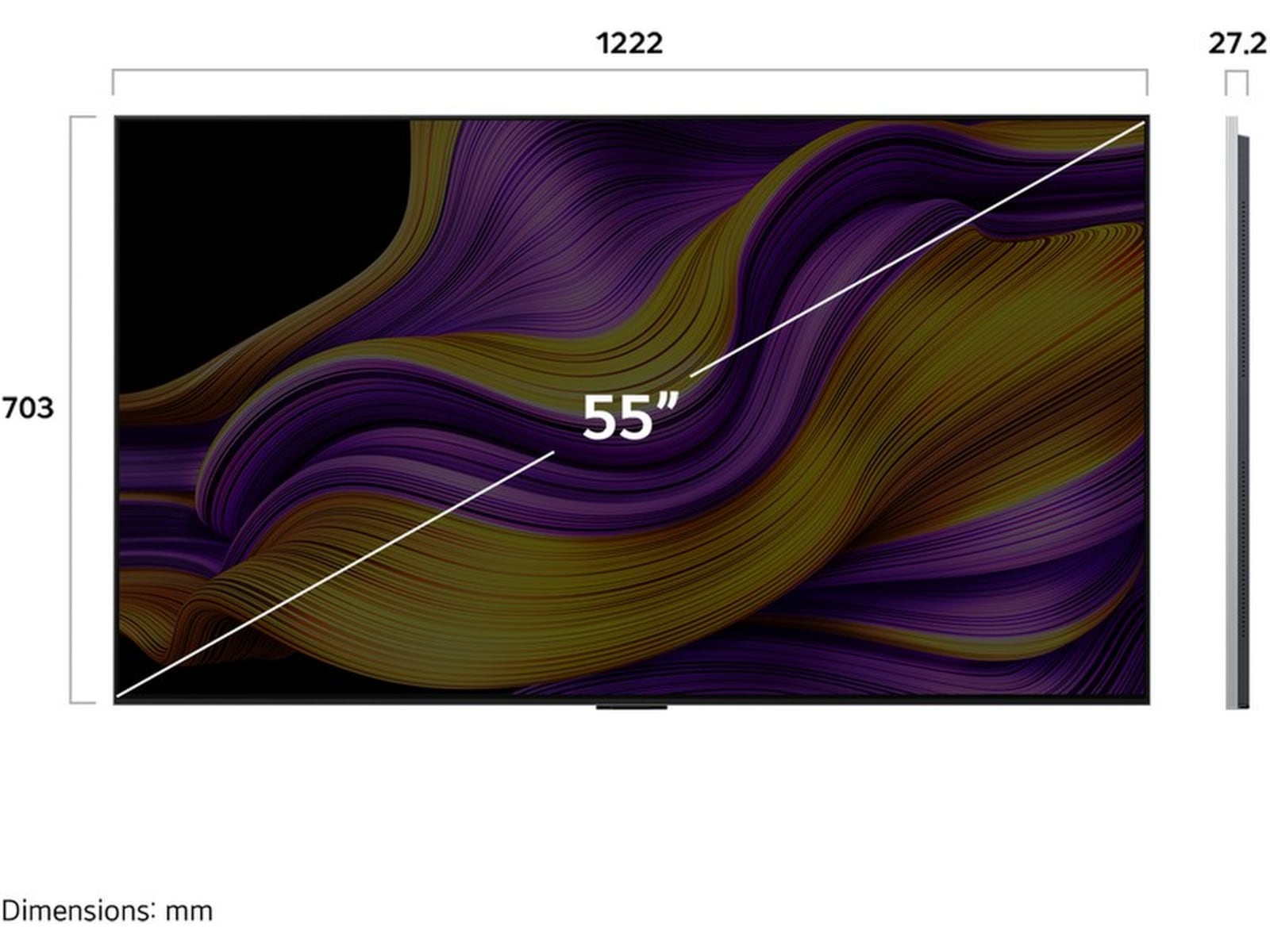 LG 55" G5 AI 4K OLED Smart TV (2025) 20 - 49 tums TV
