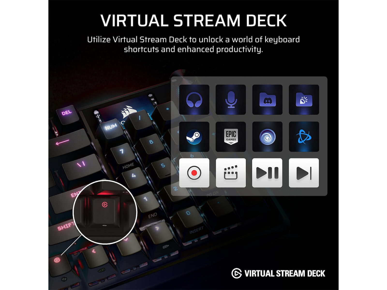 CORSAIR VANGUARD 96 WIRELESS Gaming Tangentbord Gamingtangentbord