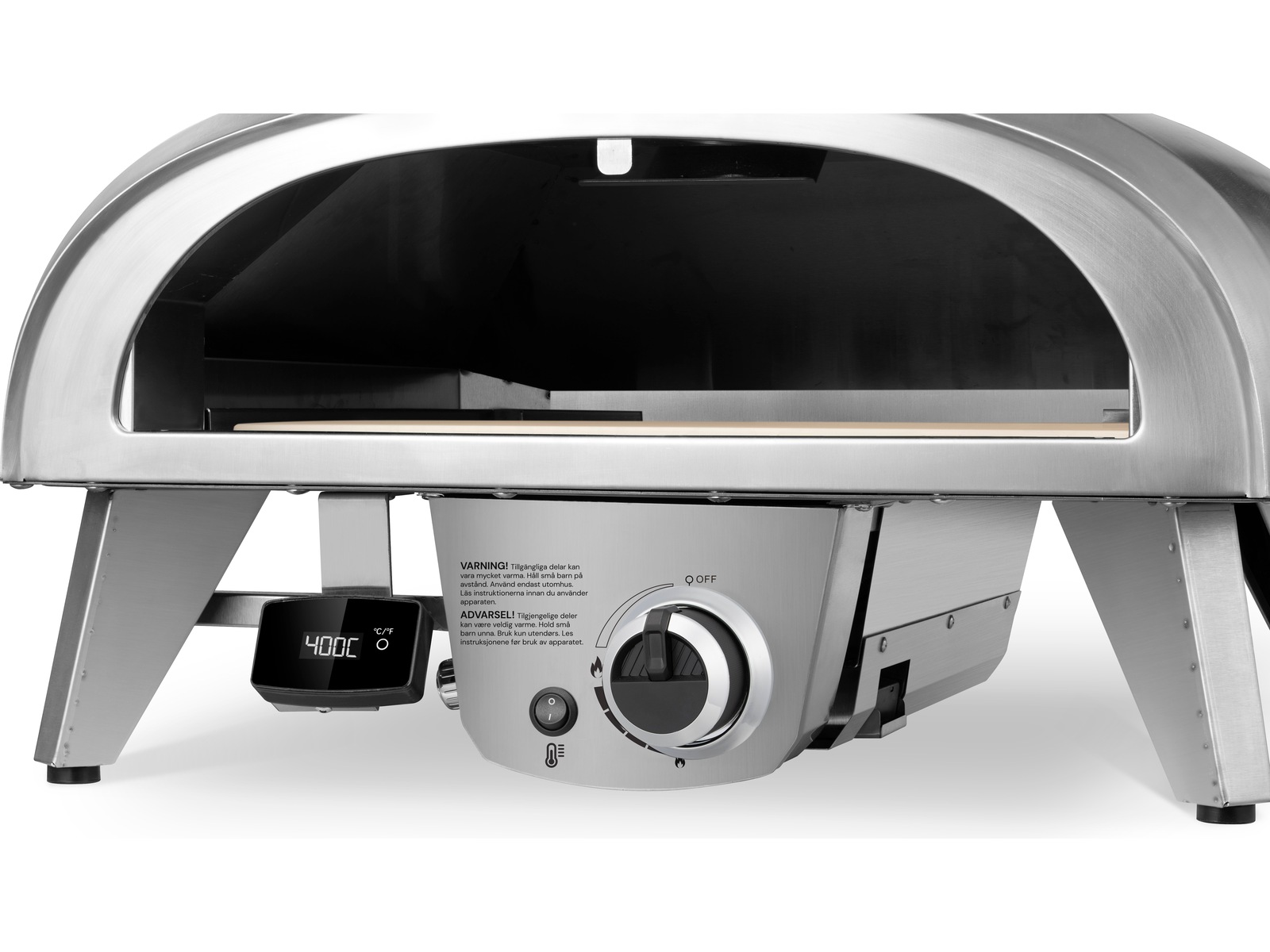 Austin and Barbeque Pizzaugn gas 8kW 45cm rostfritt stål Pizzaugnar