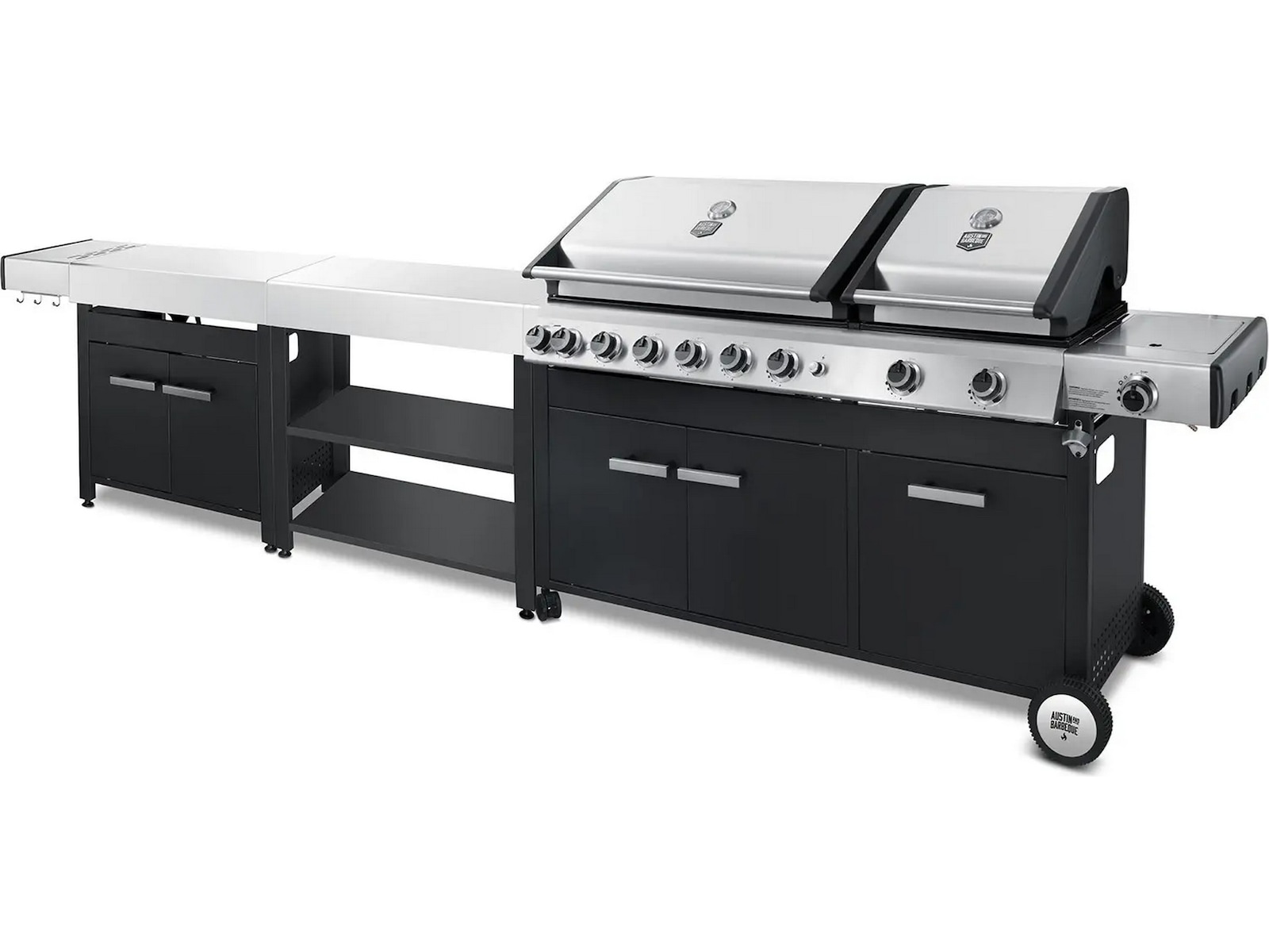 Austin and Barbeque Gasgrill 8+2 brännare Utomhusgrillar