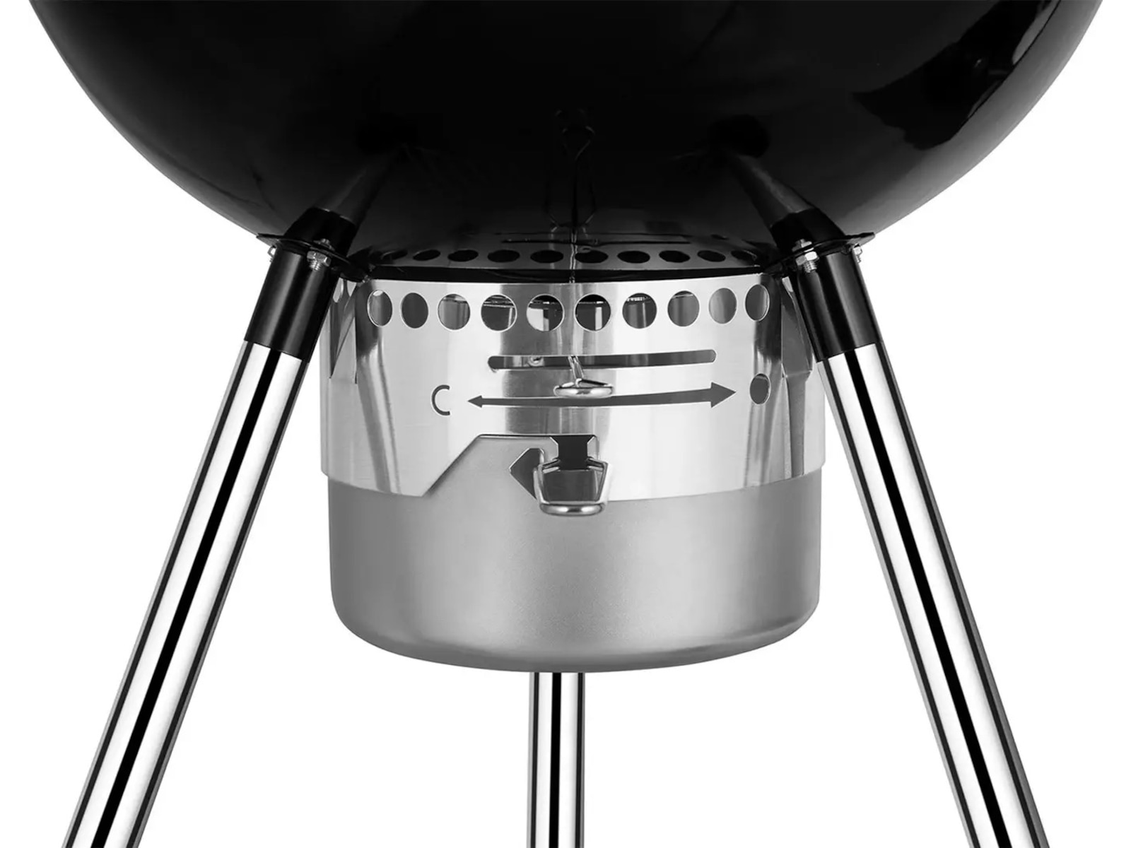 Austin and Barbeque Stor kolgrill med termometer Utomhusgrillar