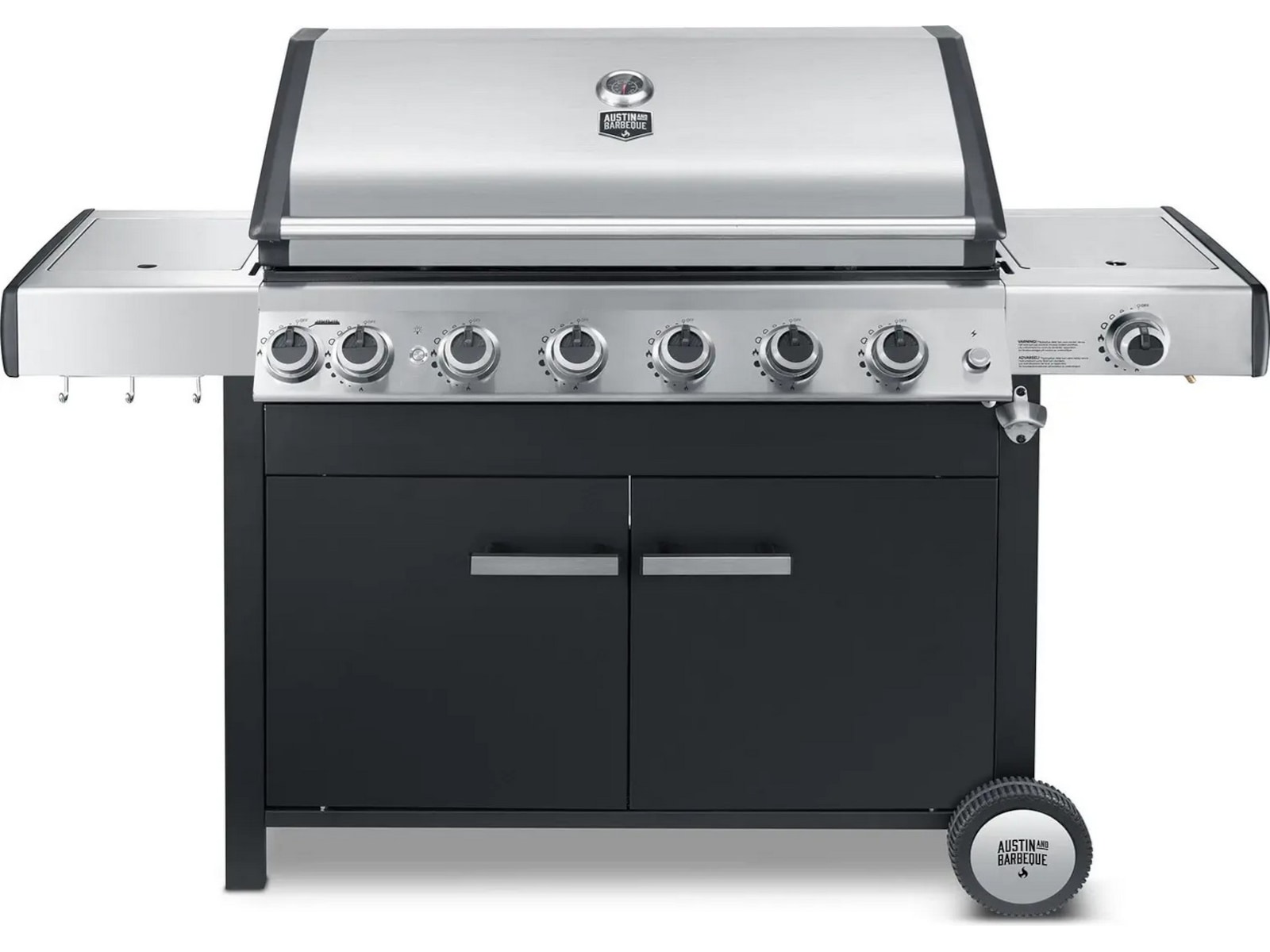 Austin and Barbeque Gasgrill 6+2 brännare Utomhusgrillar