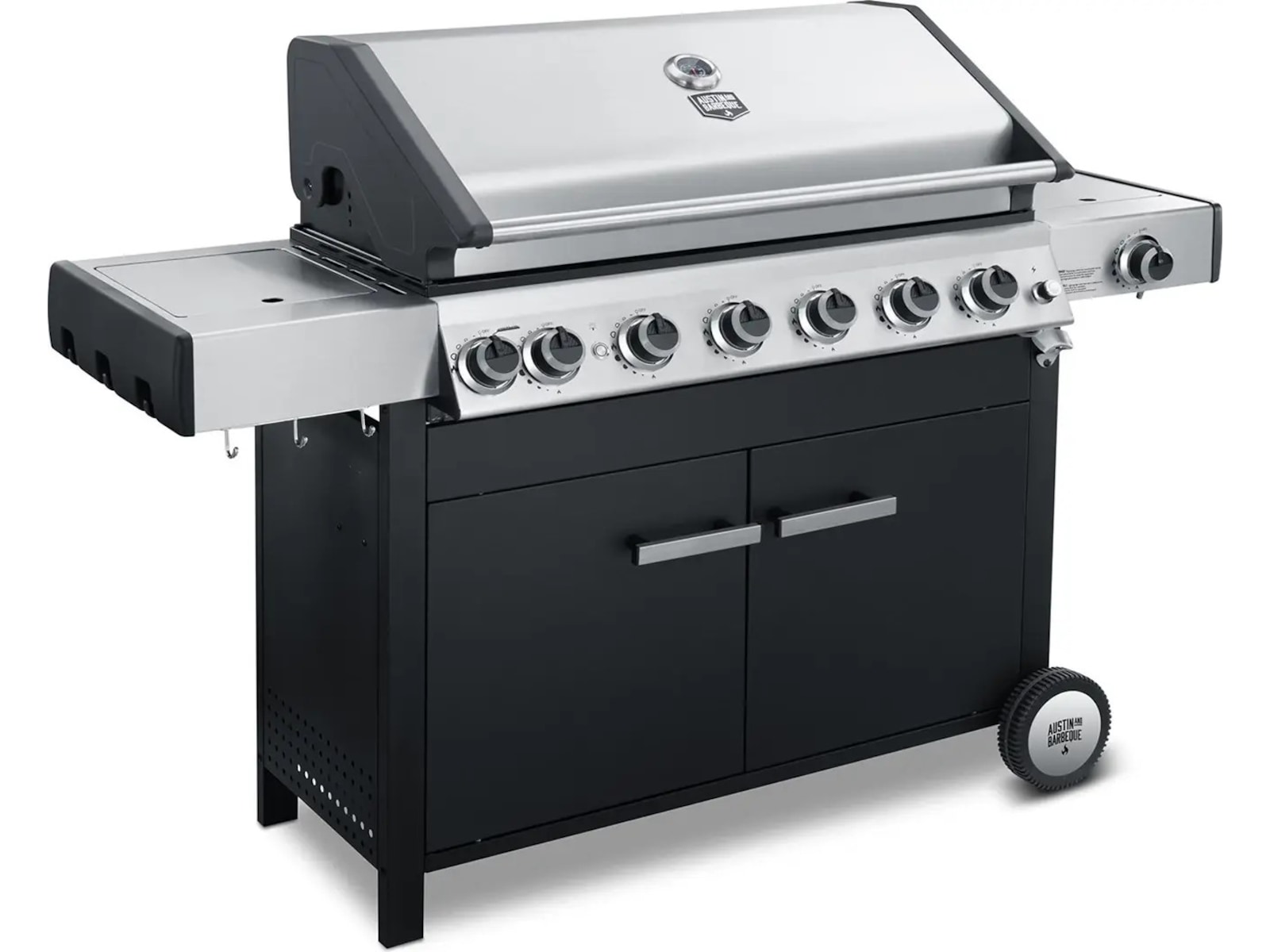 Austin and Barbeque Gasgrill 6+2 brännare Utomhusgrillar