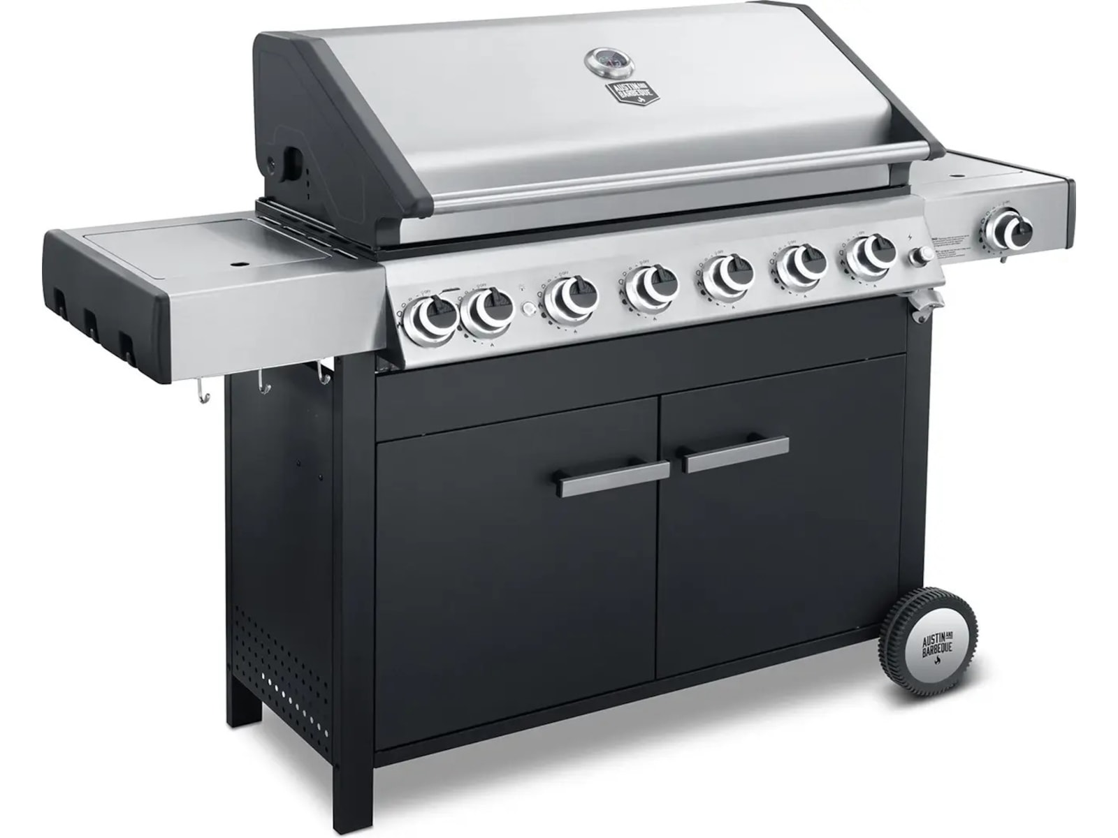 Austin and Barbeque Gasgrill 6+2 brännare Utomhusgrillar