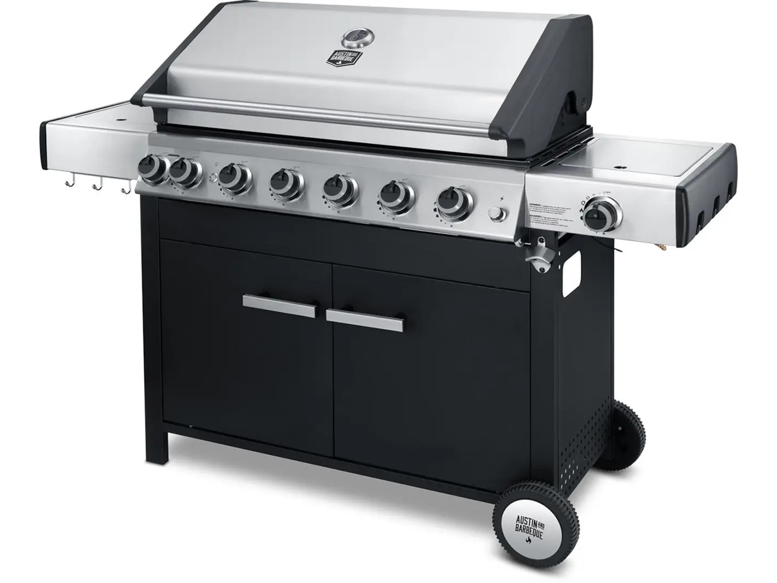 Austin and Barbeque Gasgrill 6+2 brännare Utomhusgrillar