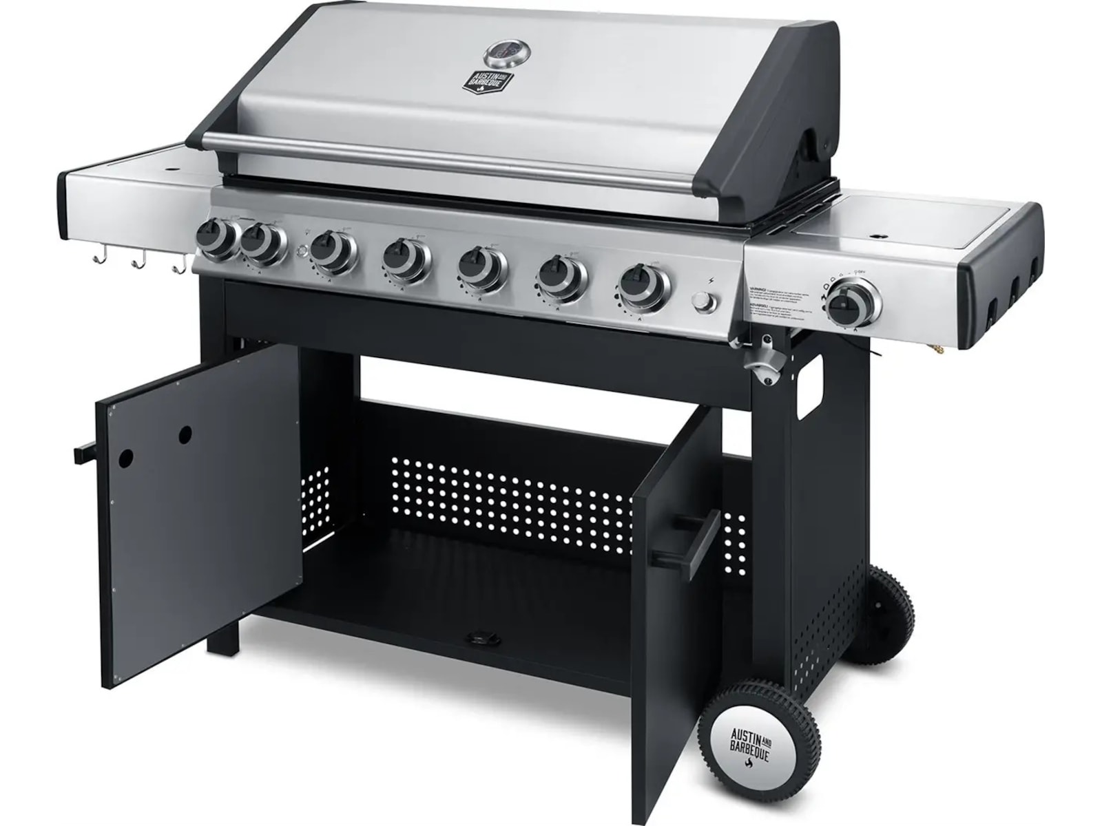 Austin and Barbeque Gasgrill 6+2 brännare Utomhusgrillar