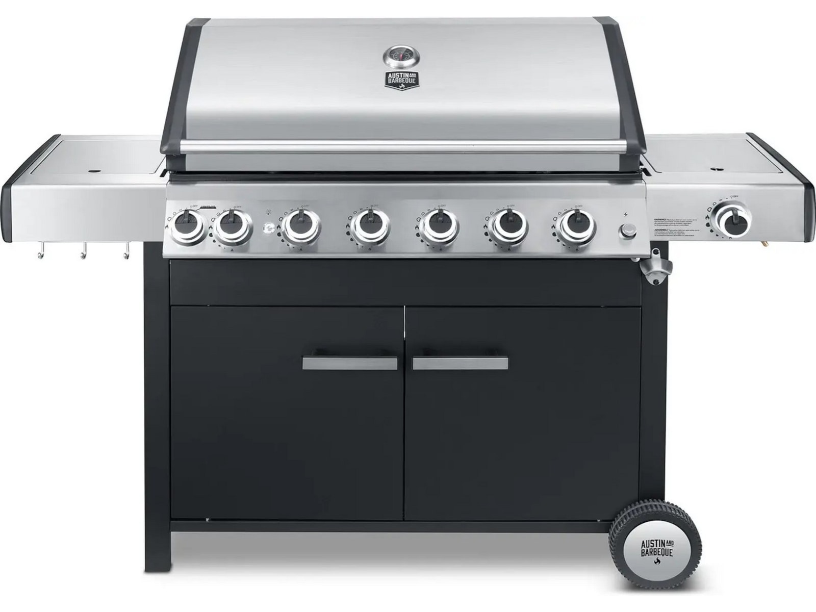 Austin and Barbeque Gasgrill 6+2 brännare Utomhusgrillar