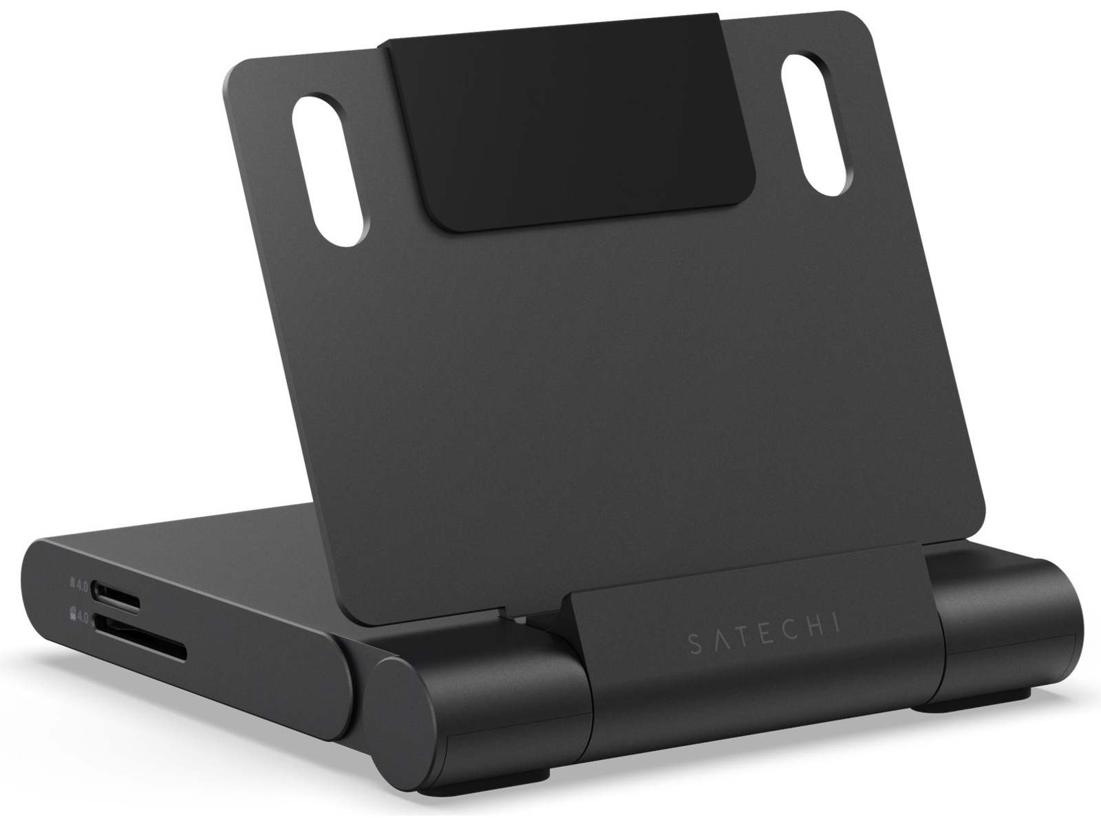 Satechi OnTheGo Foldable Stand Hub (Space Black) Dockningsstation och USB-hub