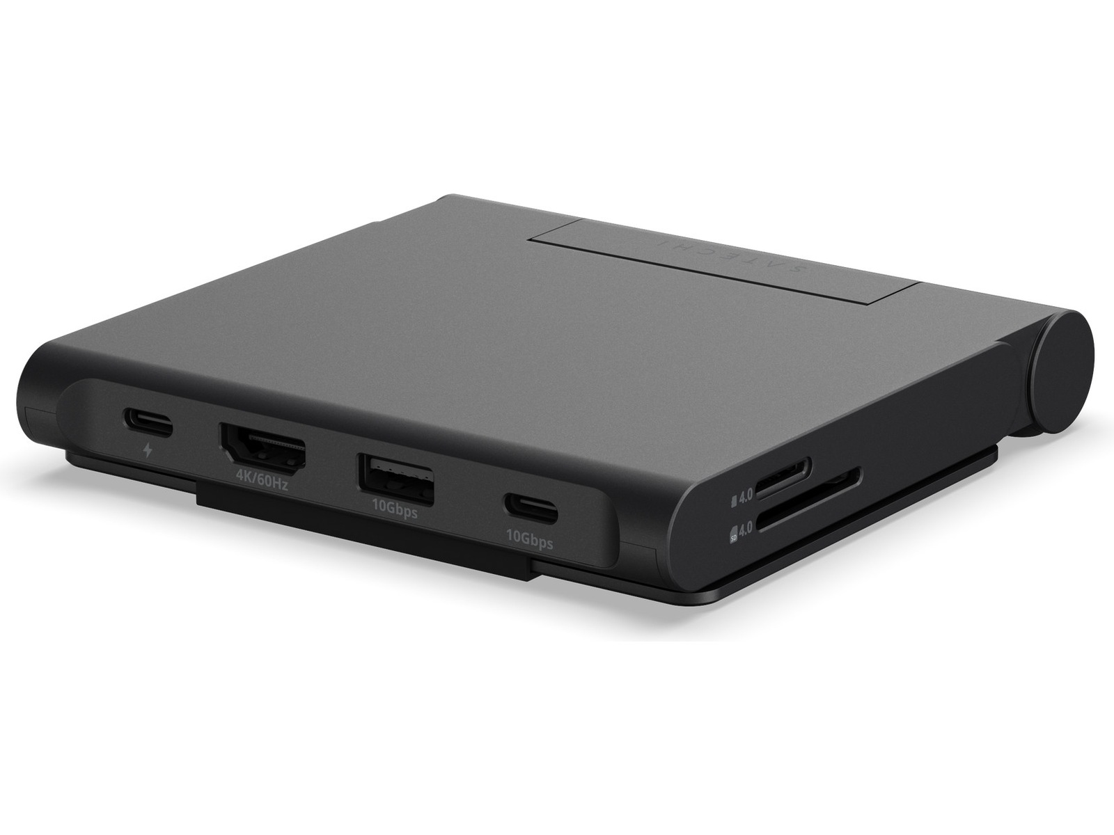 Satechi OnTheGo Foldable Stand Hub (Space Black) Dockningsstation och USB-hub