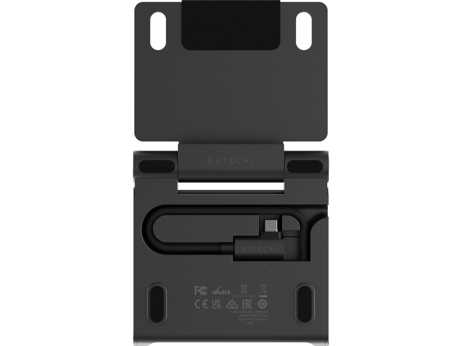 Satechi OnTheGo Foldable Stand Hub (Space Black) Dockningsstation och USB-hub