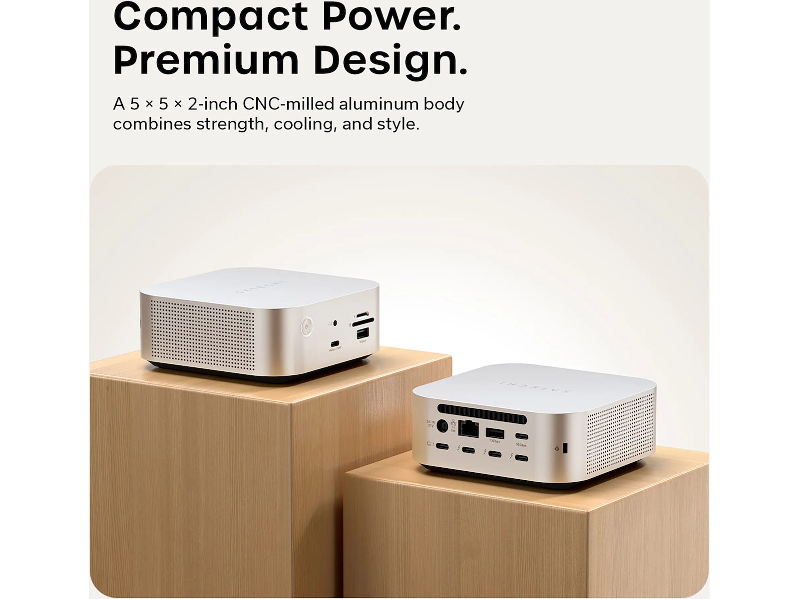 Satechi Thunderbolt 5 CubeDock™ med SSD-kabinett Dockningsstation och USB-hub