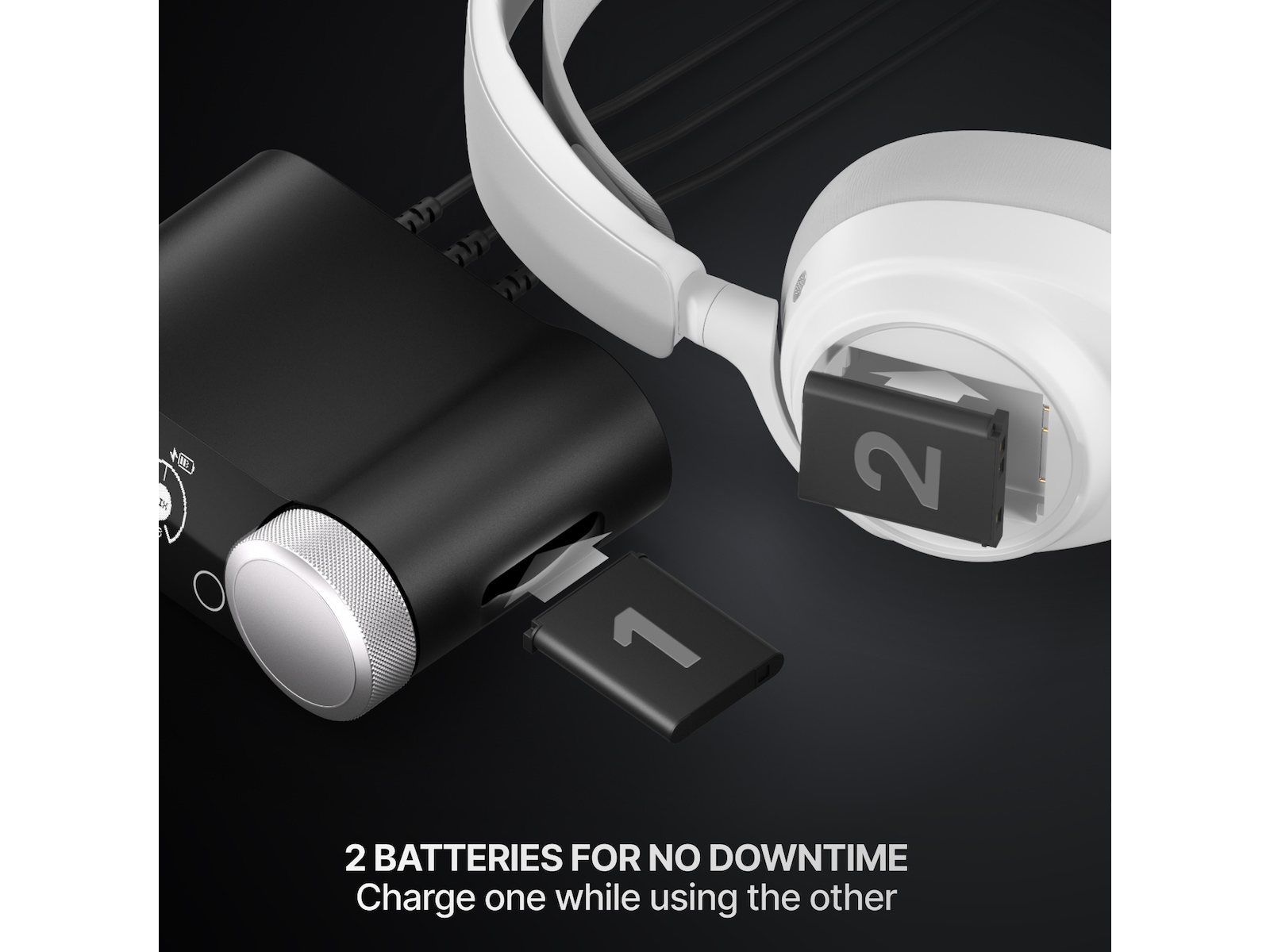 SteelSeries Arctis Nova Pro Omni trådlöst gaming-headset (vit) Gamingheadset