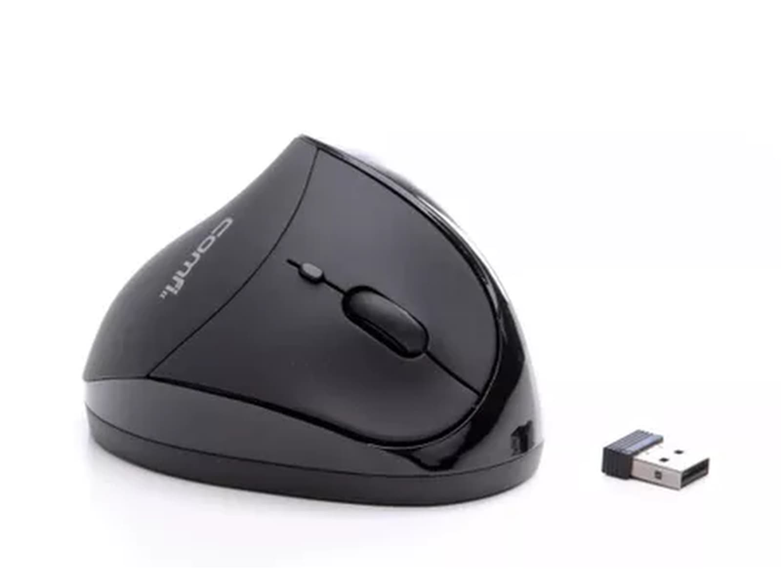KENSON Vertical Mouse Comfi 2 trådlös mus (svart) -B-Grade Demo mus