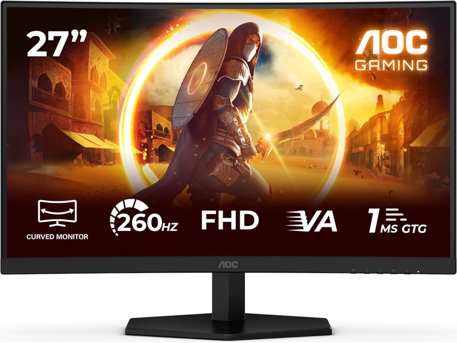 AOC 27" curved gamingskärm C27G42ZE Gamingskärmar