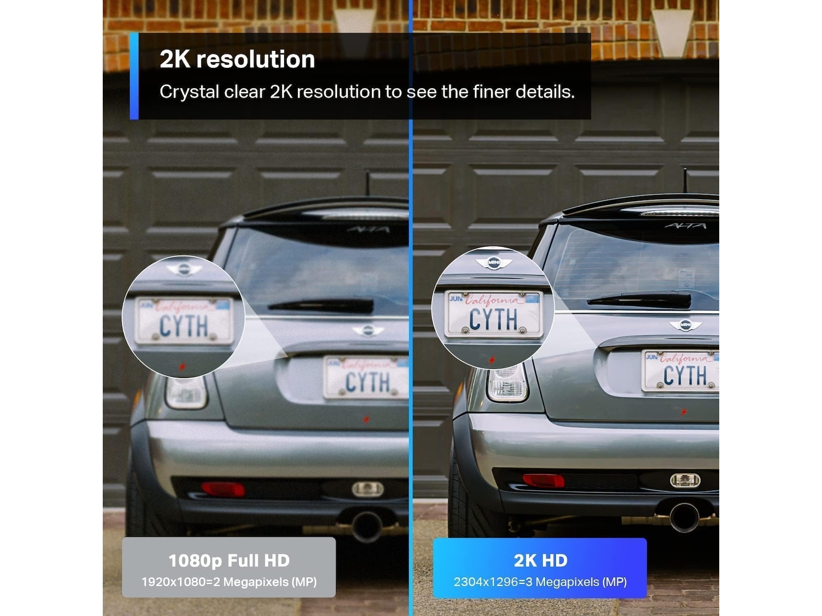 TP-Link Tapo C310 WiFi utomhus övervakningskamera (vit) - 2pk Övervakningskamera