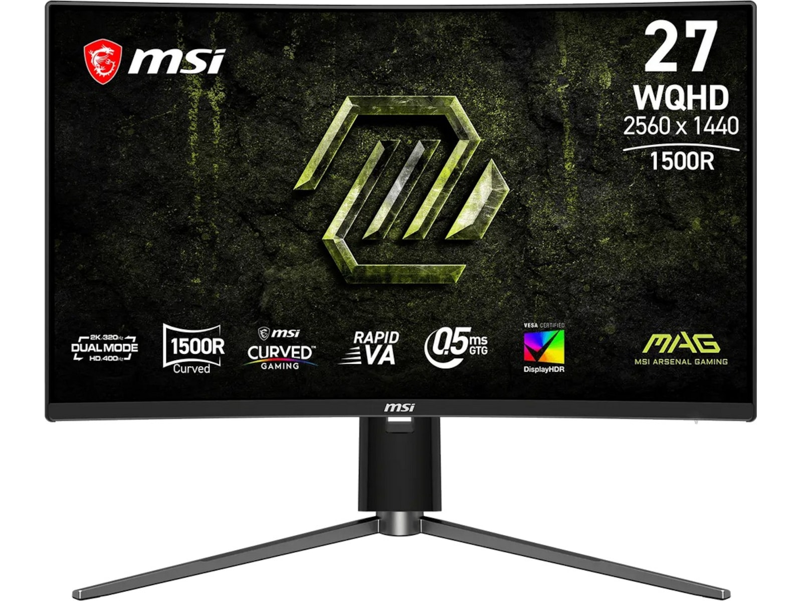 MSI 27" curved gamingskärm MAG 274CQPDF X32 Gamingskärmar